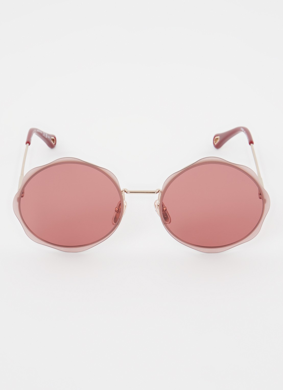 Chloé Honoré zonnebril CH0202S - detail 3 cranberryrood