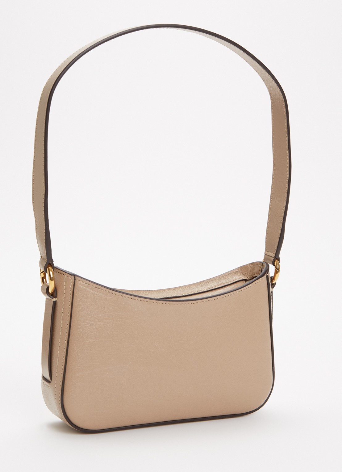 Chloé Horse Medal schoudertas van leer - achterkant 3 beige
