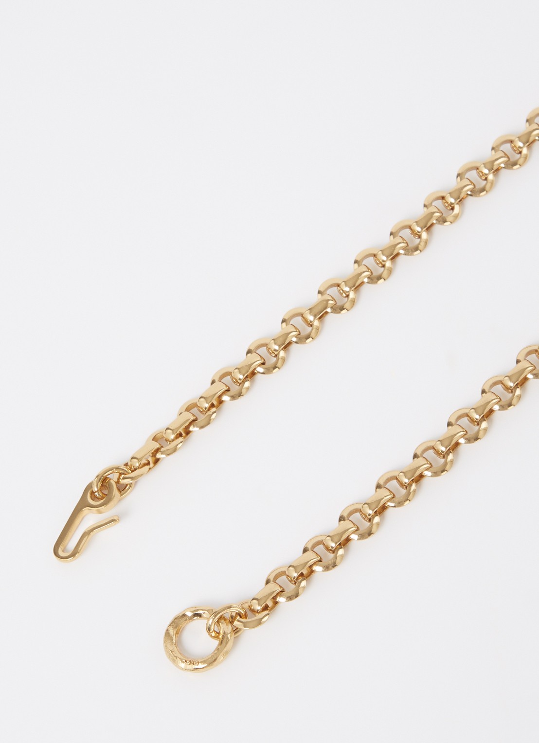 Chloé Iconic schakelriem met logo - detail 3 goud