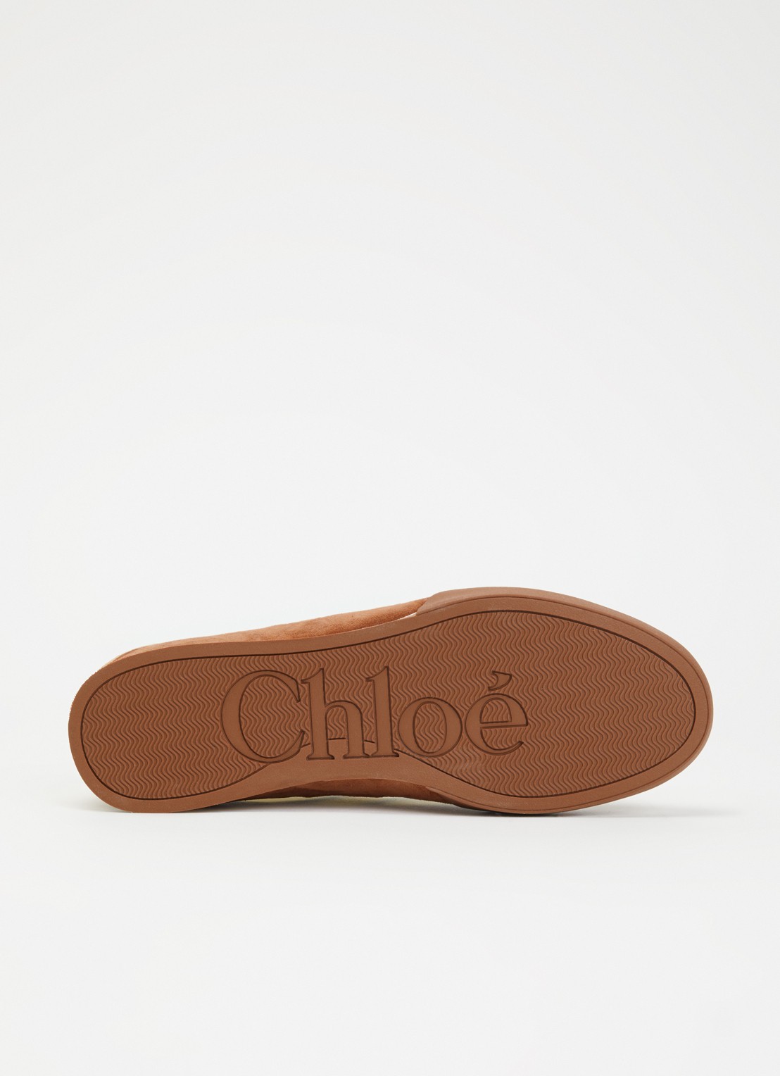 Chloé Kick sneaker met geitensuède details - detail 4 bruin