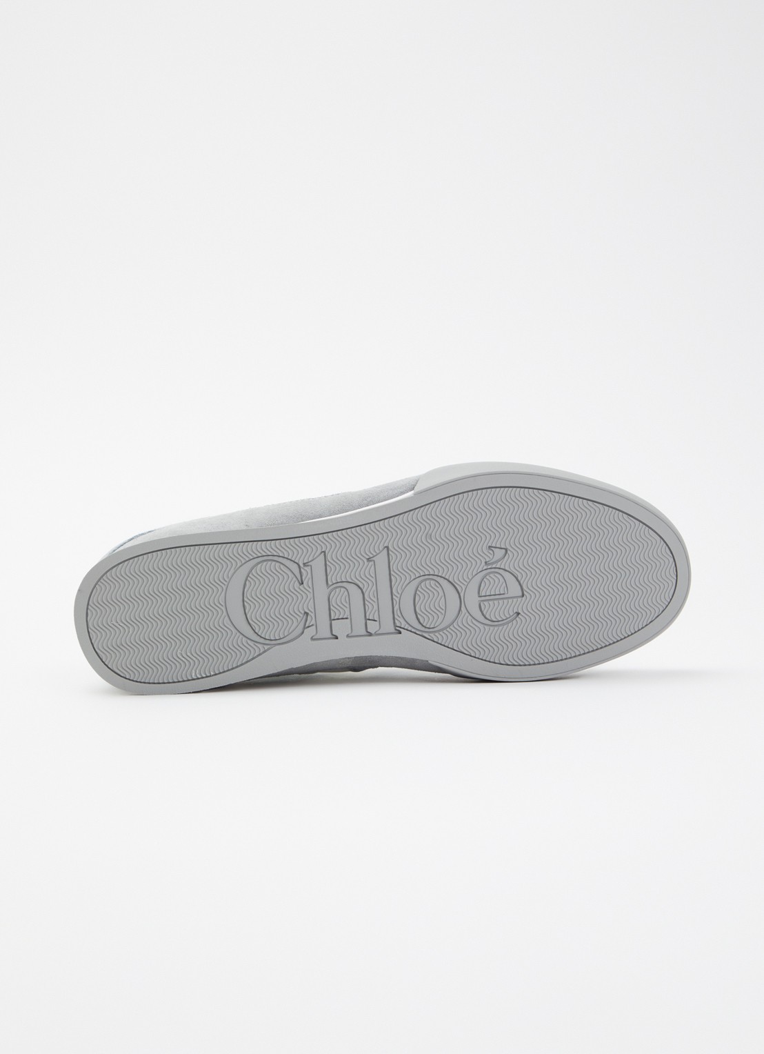 Chloé Kick sneaker met suède details - detail 4 blauw