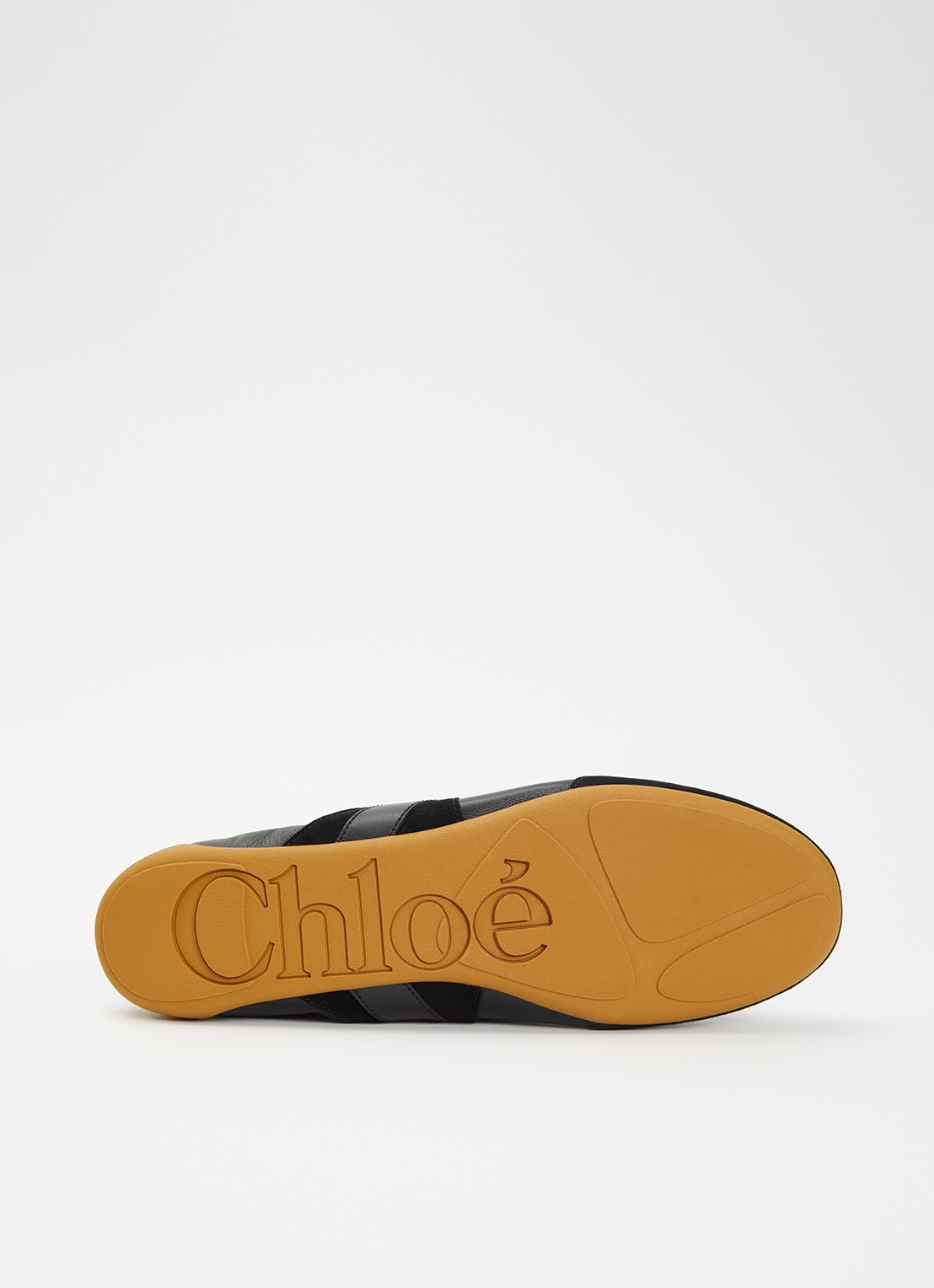 Chloé Kick sneaker van schapenleer met details van suède - detail 3 zwart
