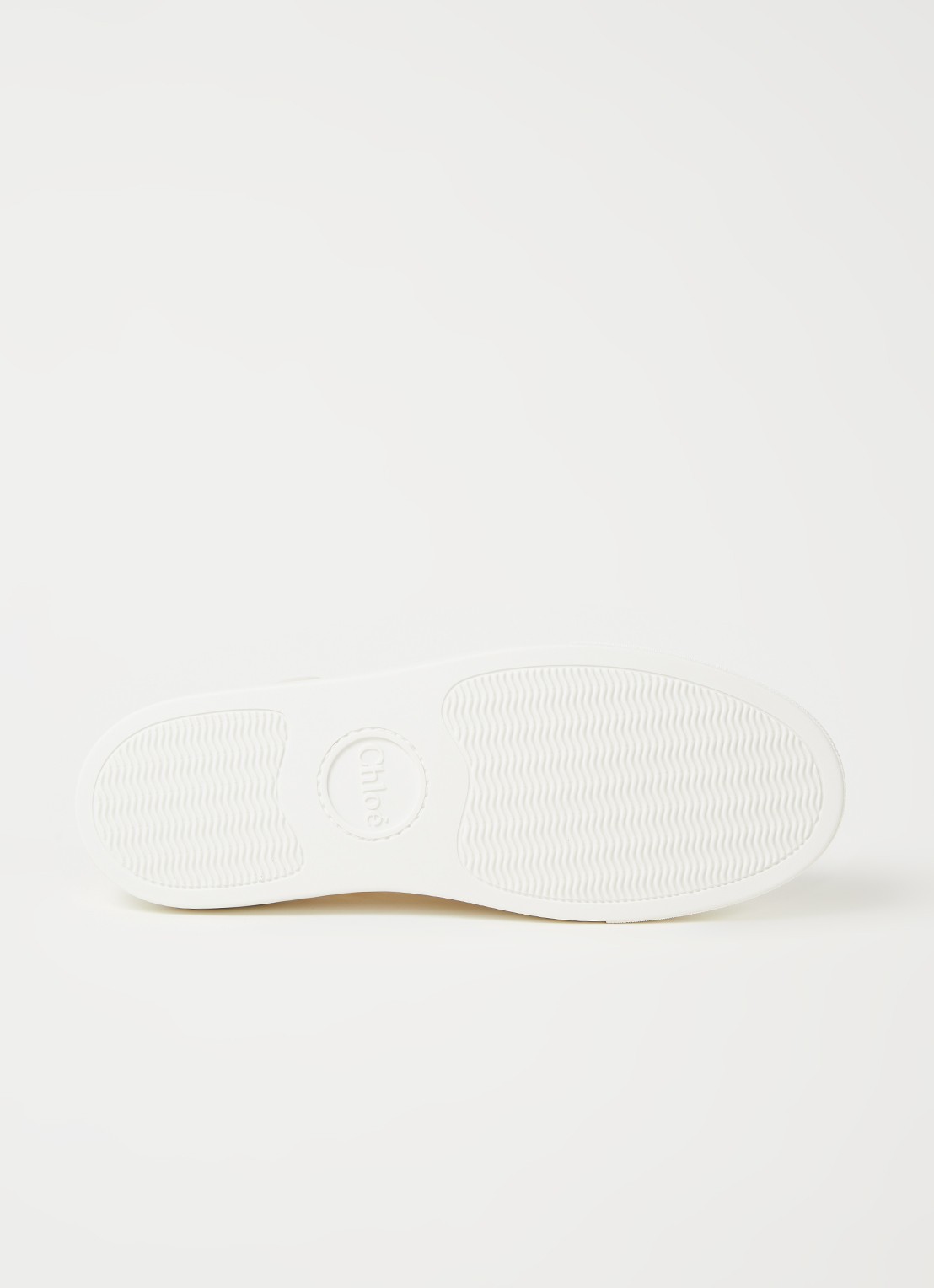 Chloé Lauren sneaker van kant met kalfsleren details - detail 3 creme