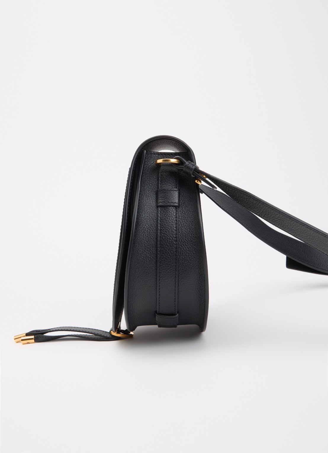 Chloé Marcie crossbodytas van kalfsleer met structuur - detail 3 zwart