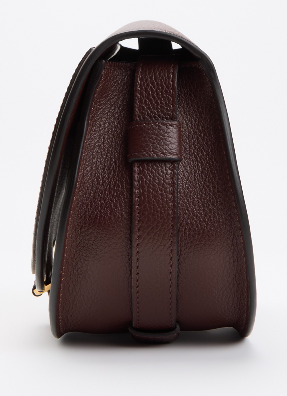 Chloé Marcie Small crossbodytas van kalfsleer - detail 3 kastanjebruin