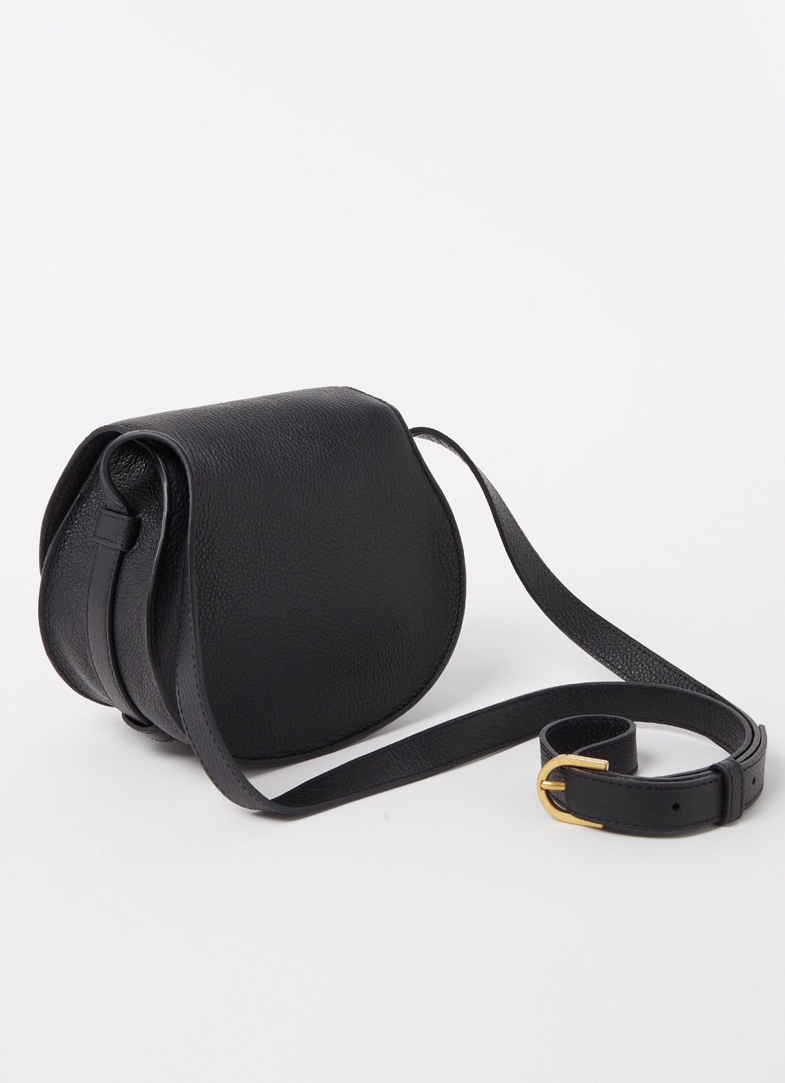Chloé Marcie Small crossbodytas van kalfsleer - achterkant 6 zwart