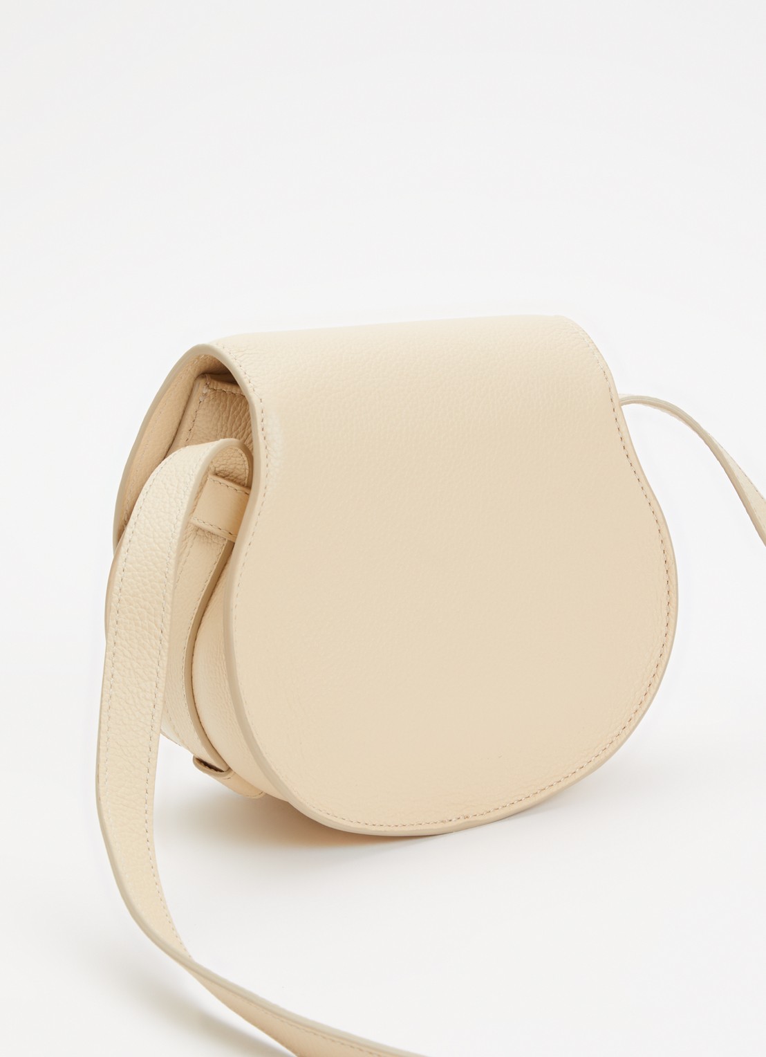 Chloé Marcie Small crossbodytas van kalfsleer - achterkant 6 beige