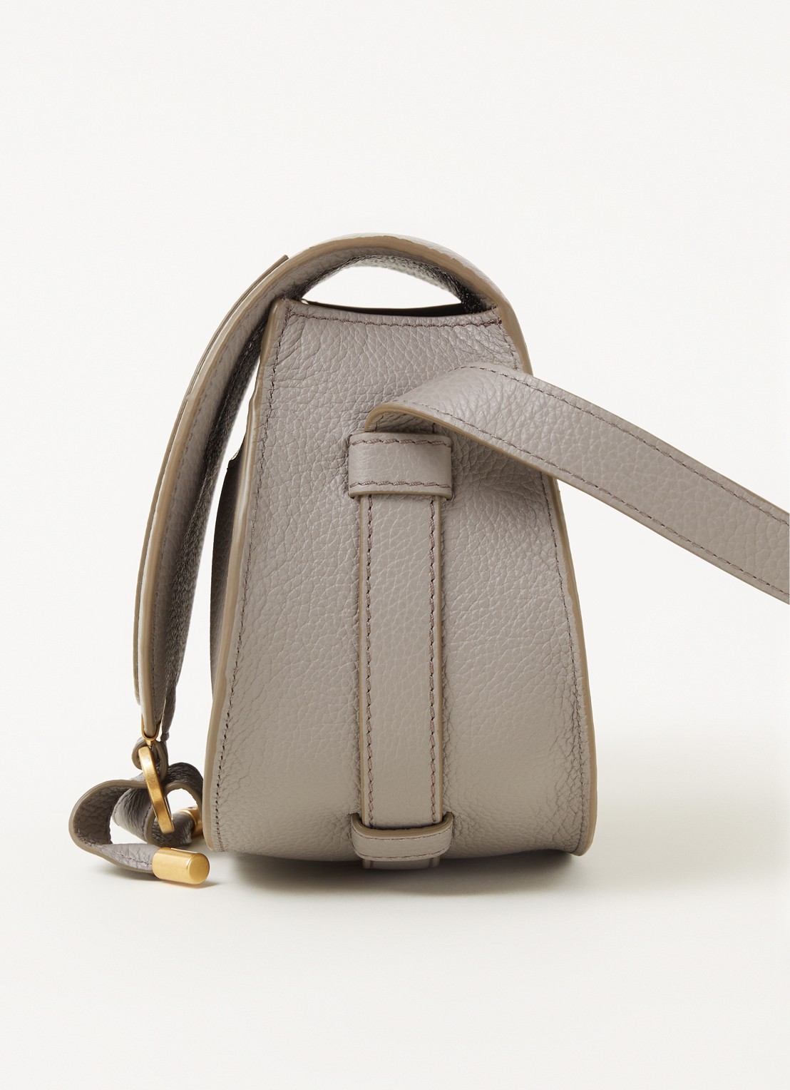 Chloé Marcie Small crossbodytas van kalfsleer - detail 2 grijs