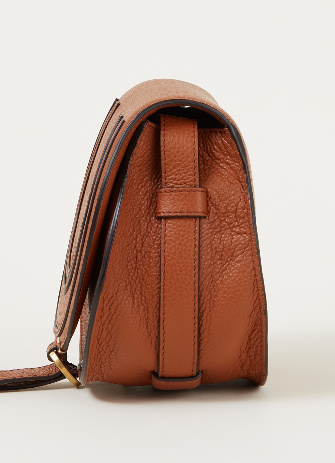 Chloé Marcie Small crossbodytas van kalfsleer - detail 2 roestbruin