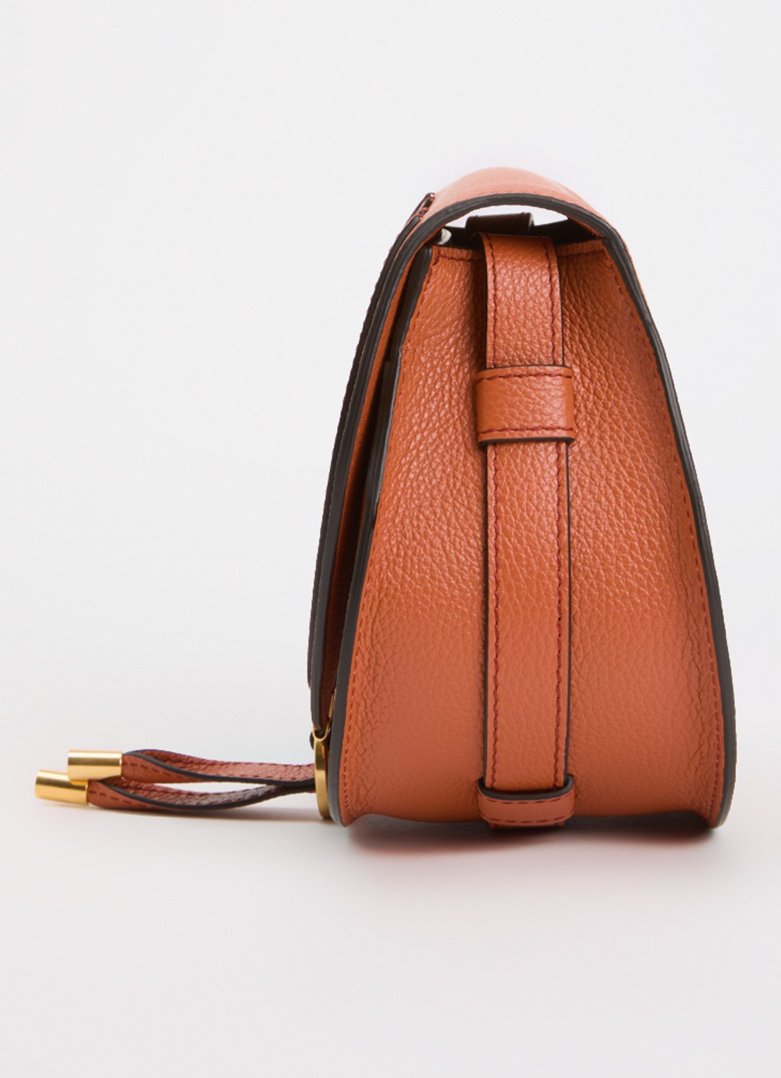Chloé Marcie small schoudertas van leer  - detail 4 orange
