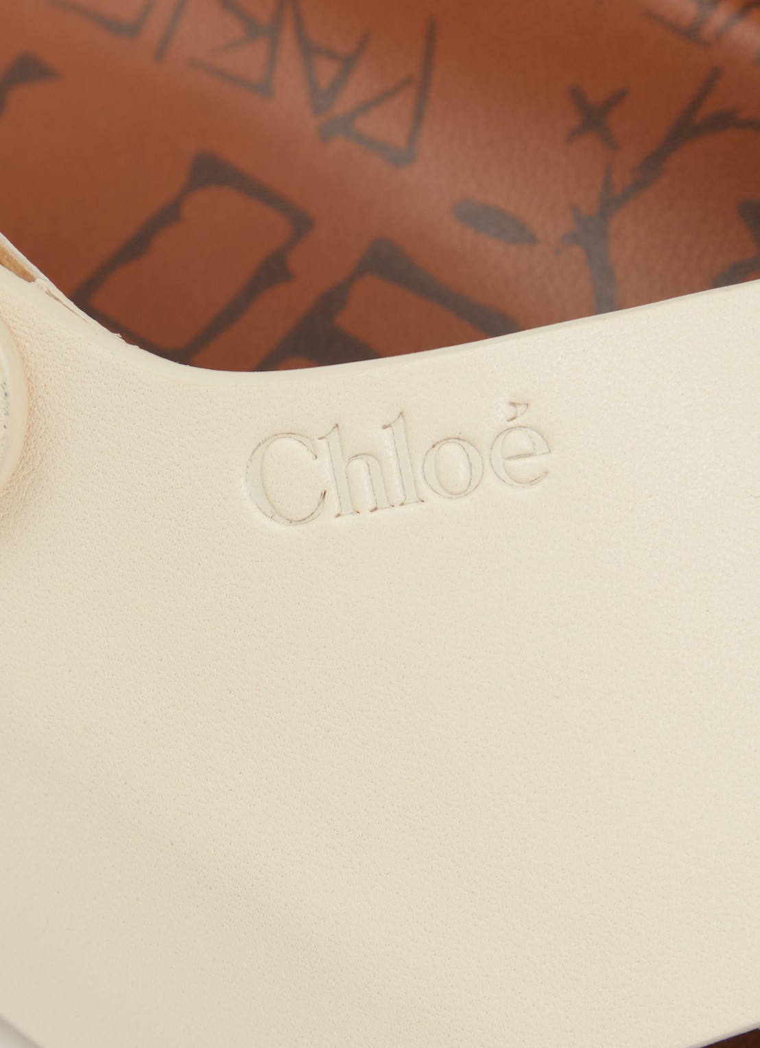 Chloé Maxime sandaal van kalfsleer - detail 6 gebroken wit