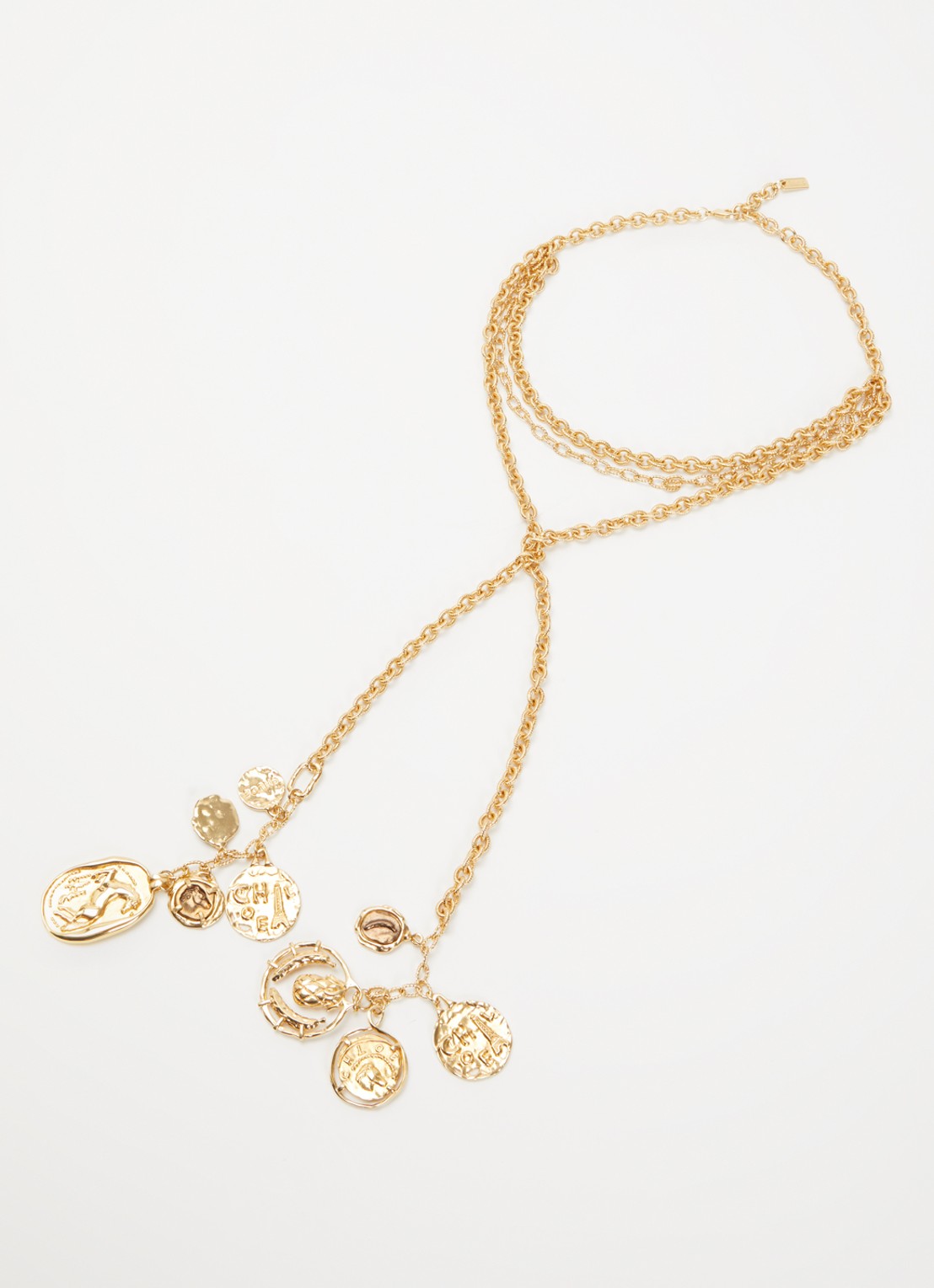 Chloé Medals ketting met hanger - detail 2 goud