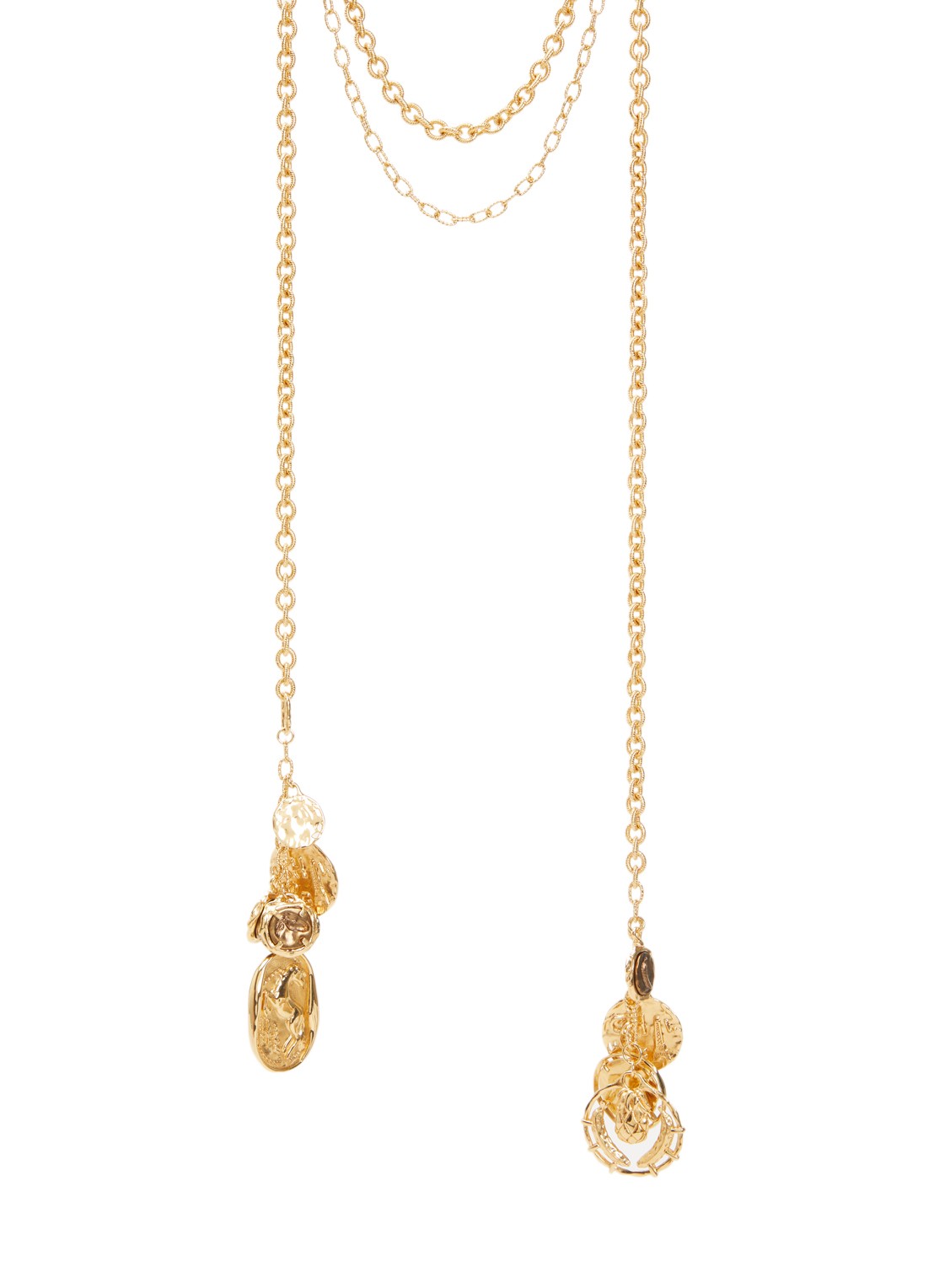 Chloé Medals ketting met hanger - voorkant goud
