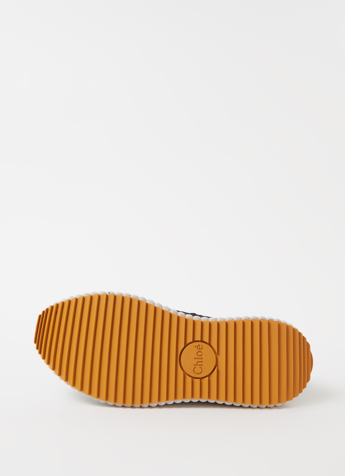 Chloé Nama sneaker met gebreid bovenwerk en suède details - detail 5 zwart