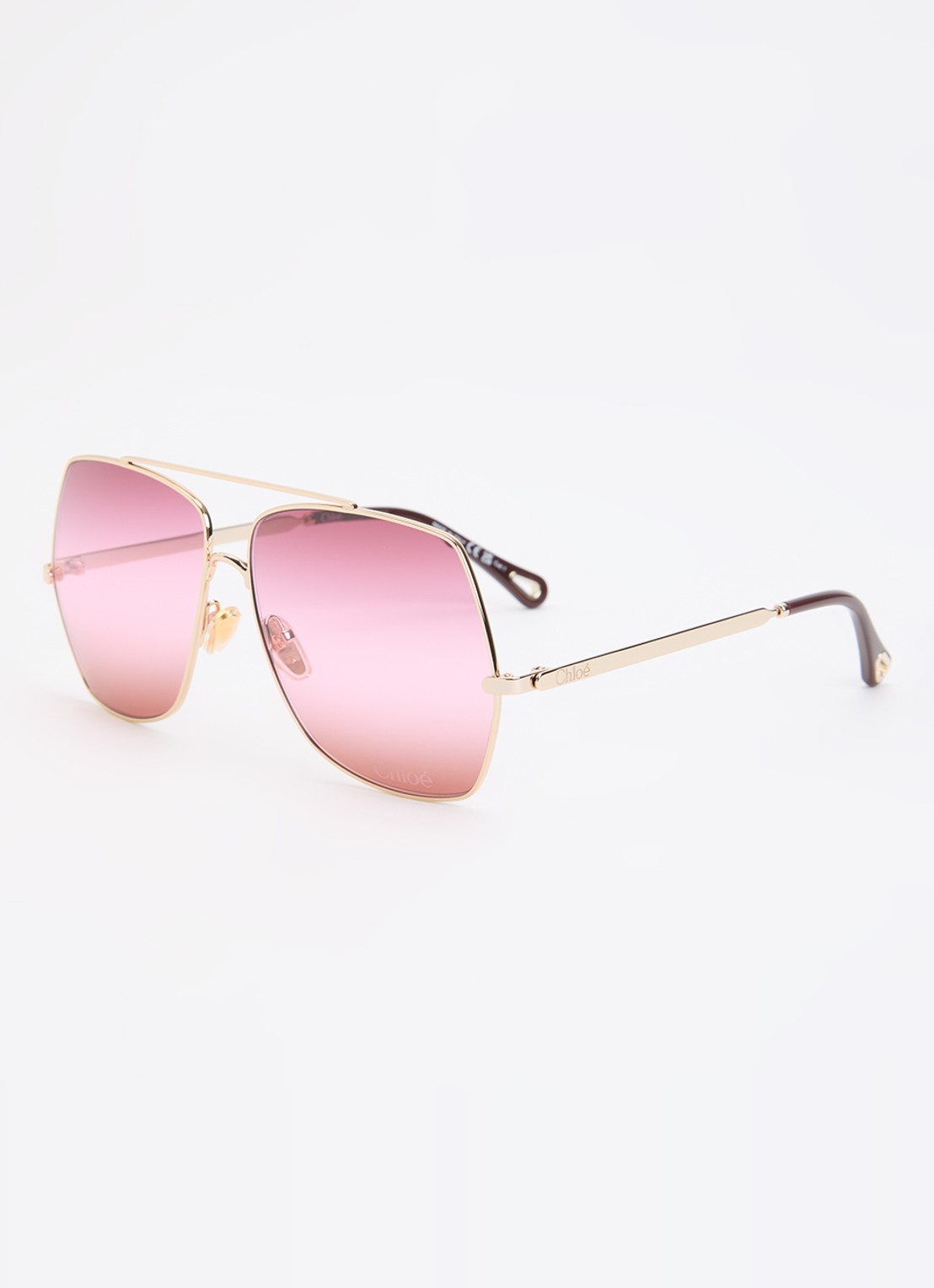 Chloé Piloten zonnebril CH0278S - voorkant goud