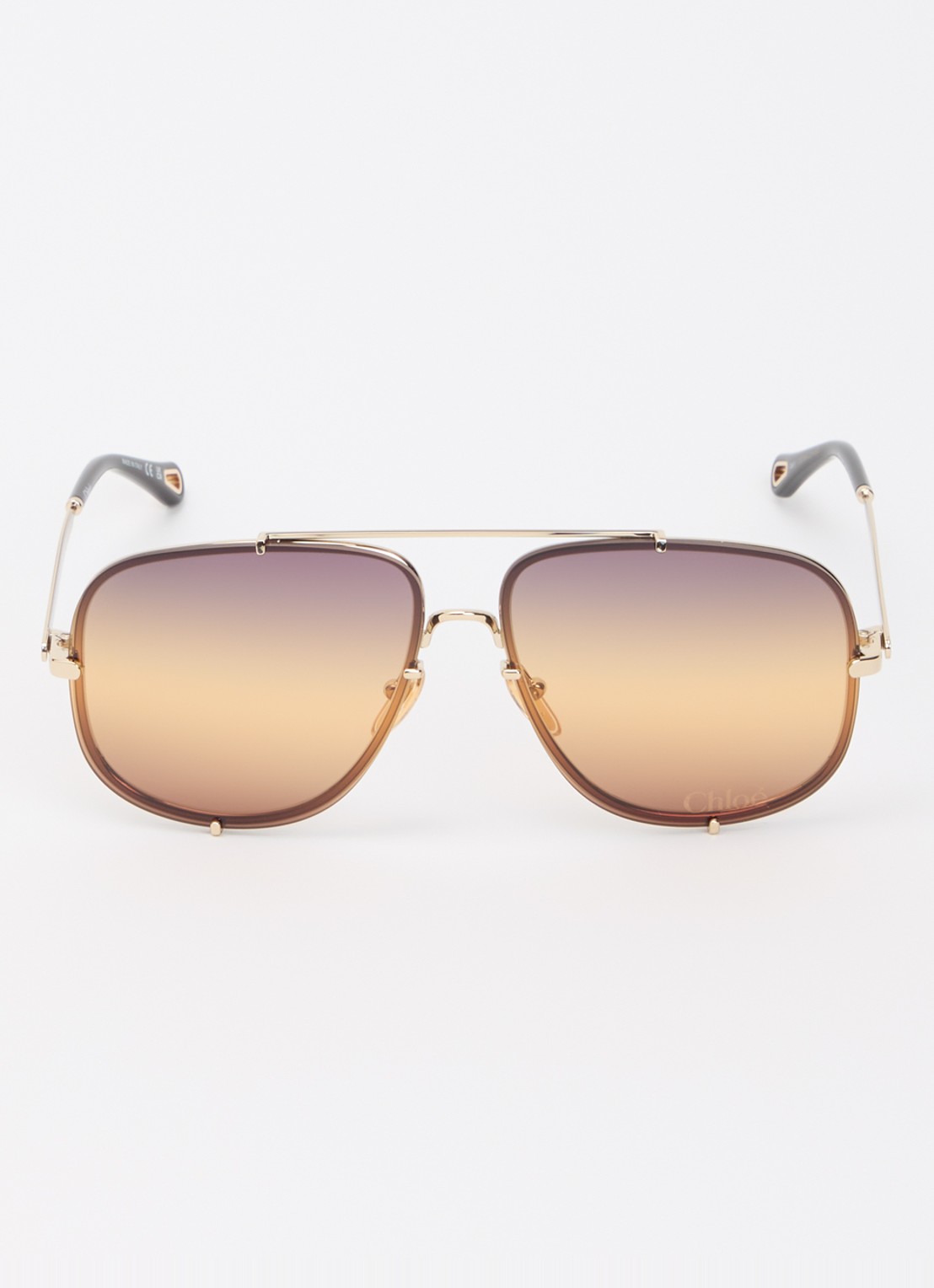 Chloé Piloten zonnebril CH0348S - detail goud