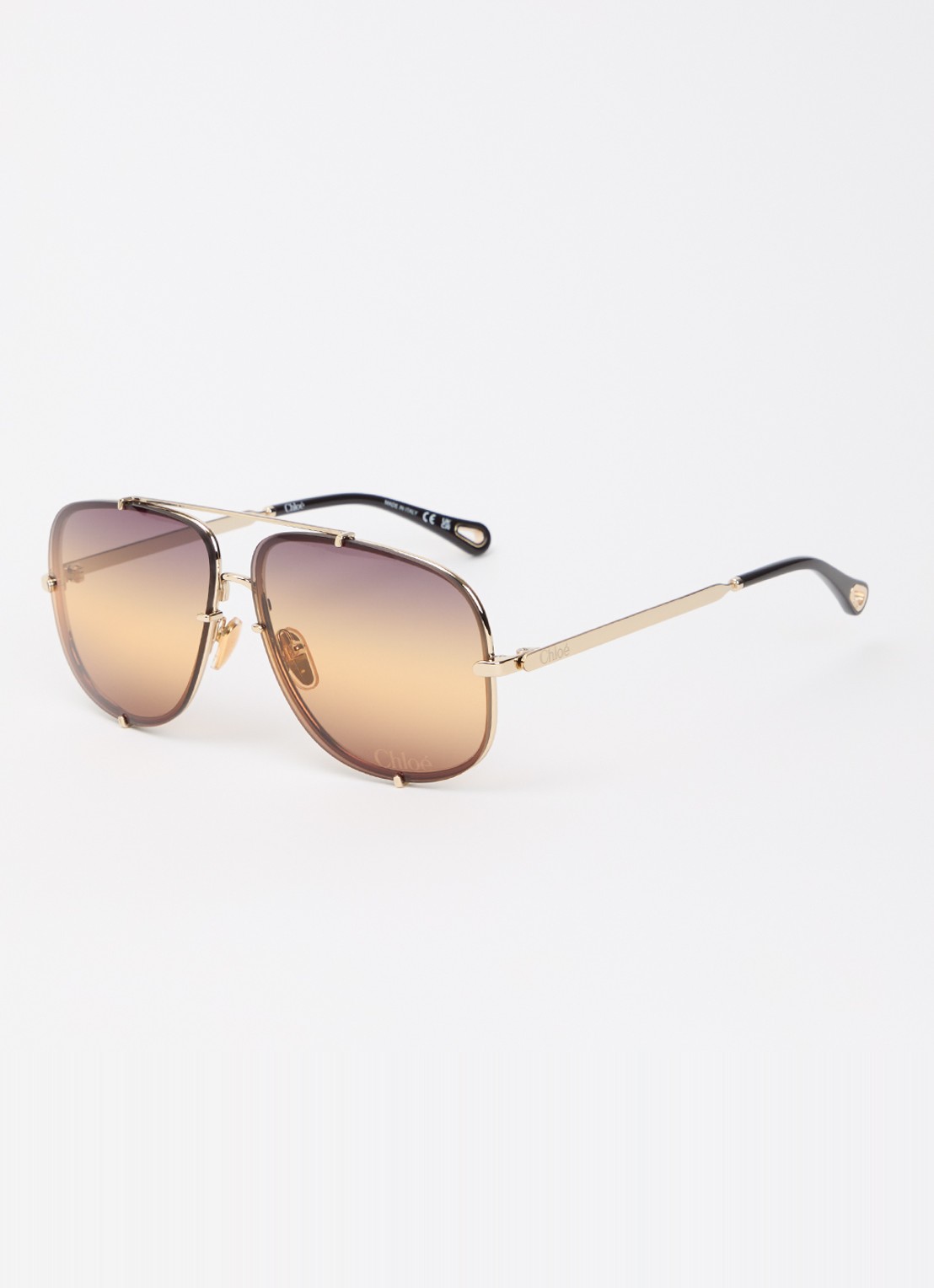 Chloé Piloten zonnebril CH0348S - voorkant 4 goud