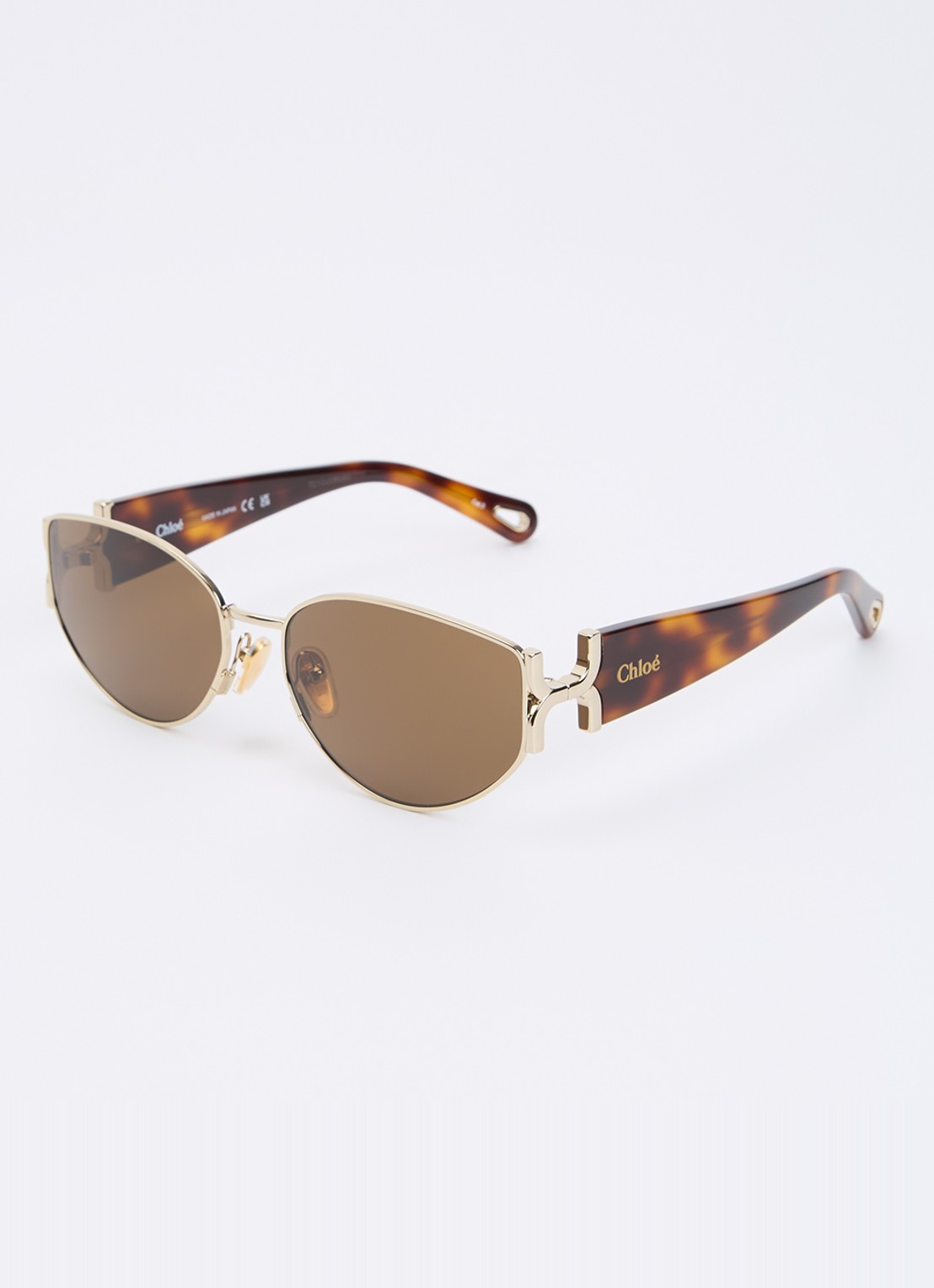 Chloé Retro zonnebril CH0260S - voorkant goud
