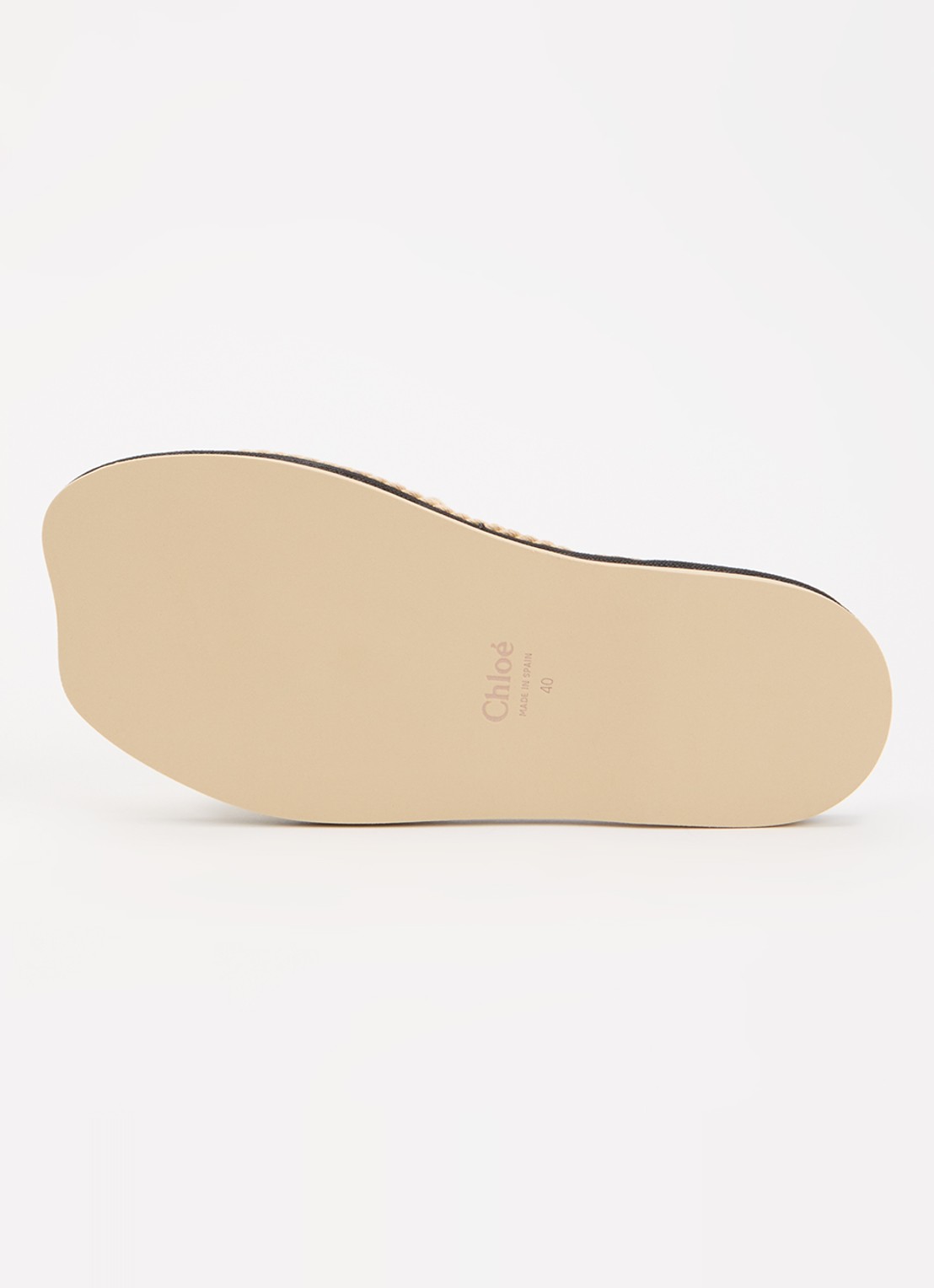 Chloé Sand slipper met logo - detail 5 beige