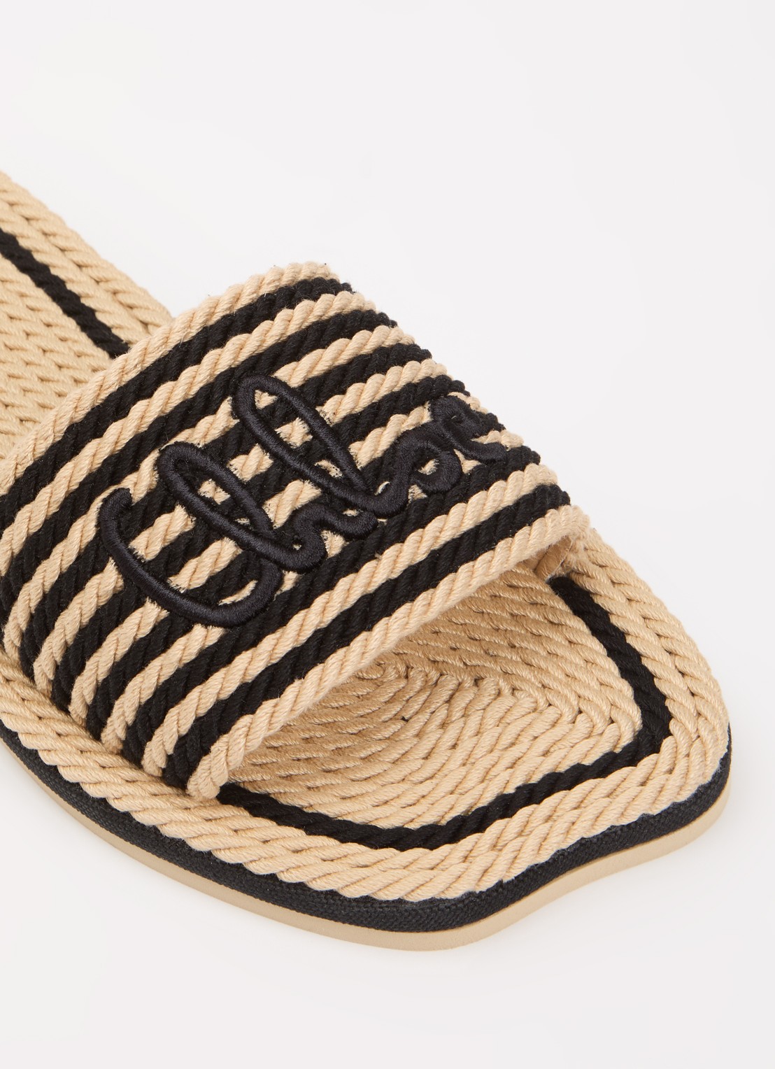 Chloé Sand slipper met logo - detail 6 beige