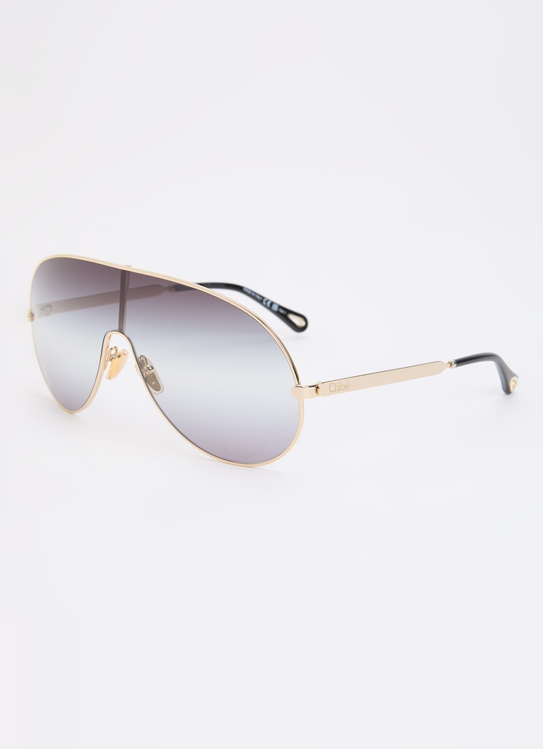 Chloé Shield zonnebril CH0283S - voorkant goud