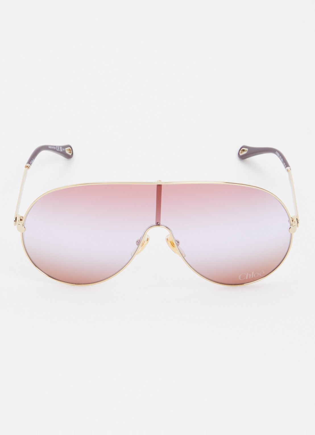 Chloé Shield zonnebril CH0283S - detail 2 goud