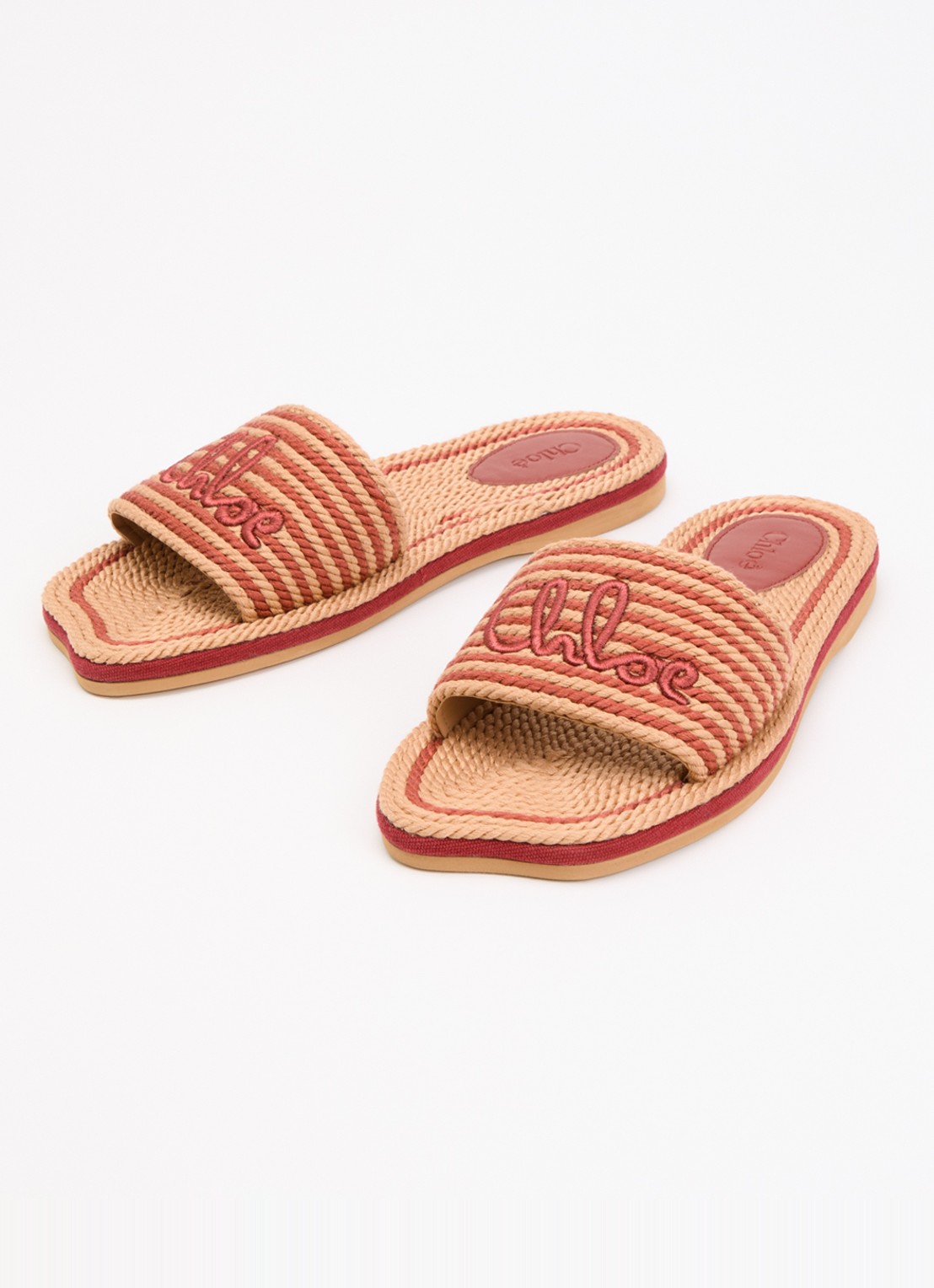 Chloé Slipper met logo - detail 2 camel