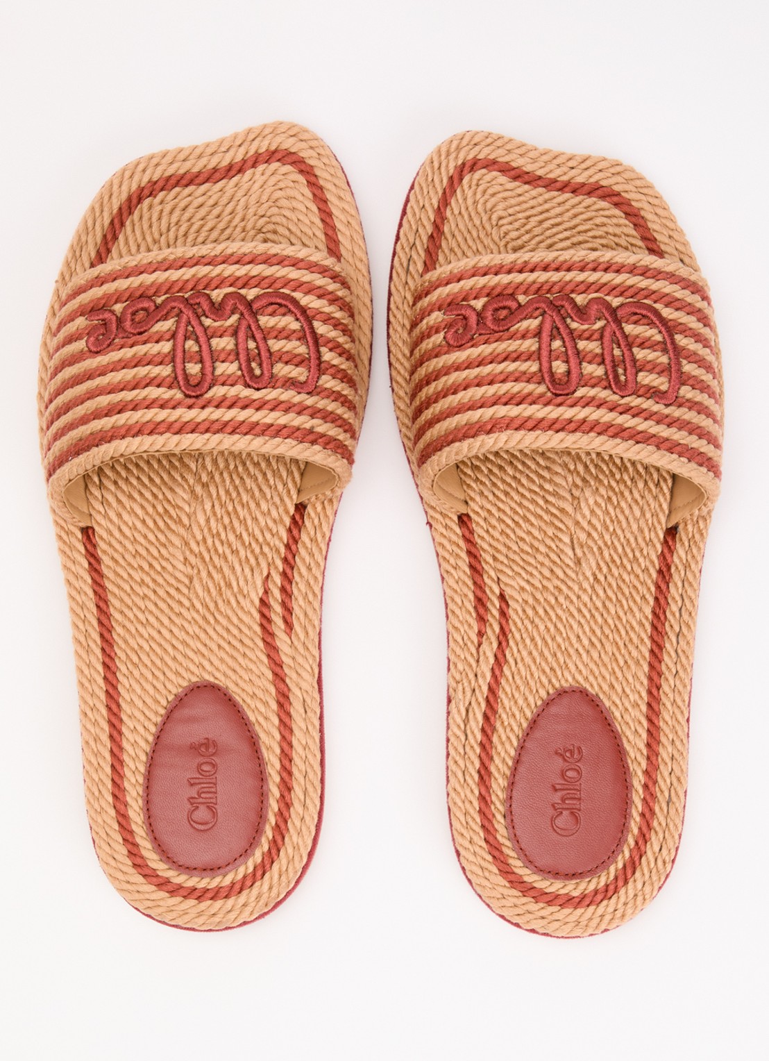 Chloé Slipper met logo - detail 3 camel