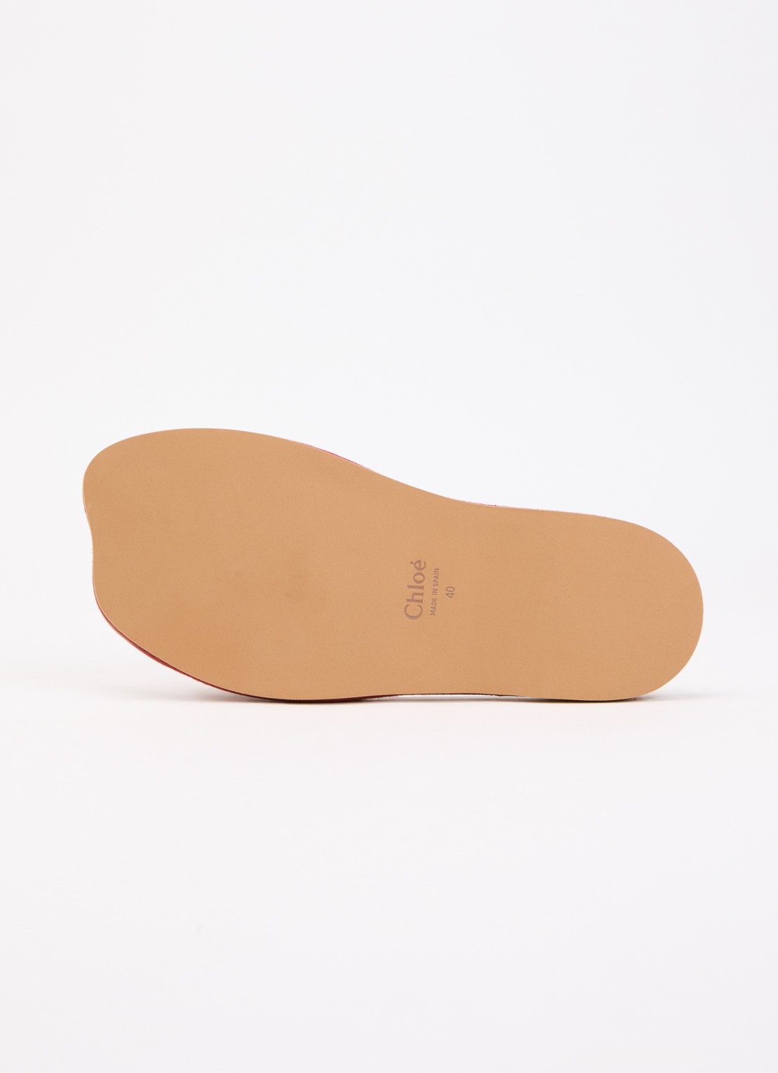 Chloé Slipper met logo - detail 4 camel