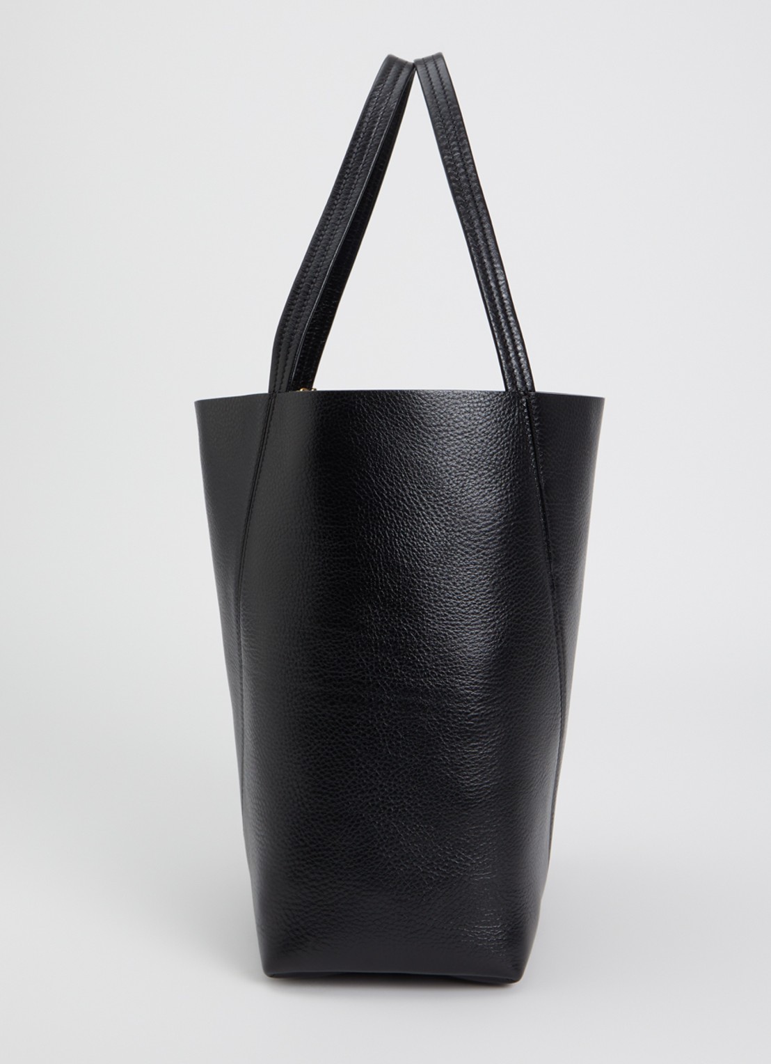 Chloé Spin Medium shopper van leer met tasbedel - detail 4 zwart