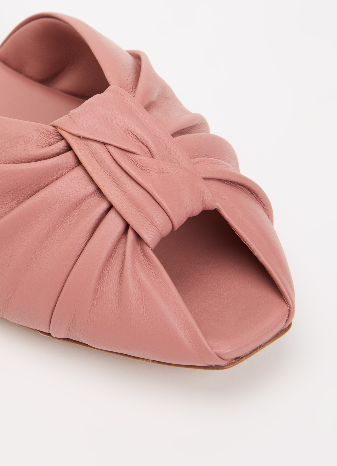 Chloé Suzie slipper van leer - detail 7 oudroze