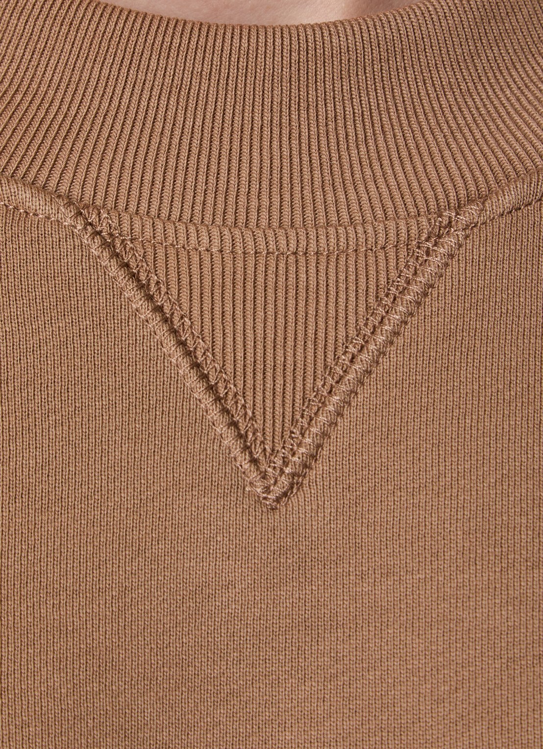 Chloé Sweater met flock logoprint - detail 5 camel