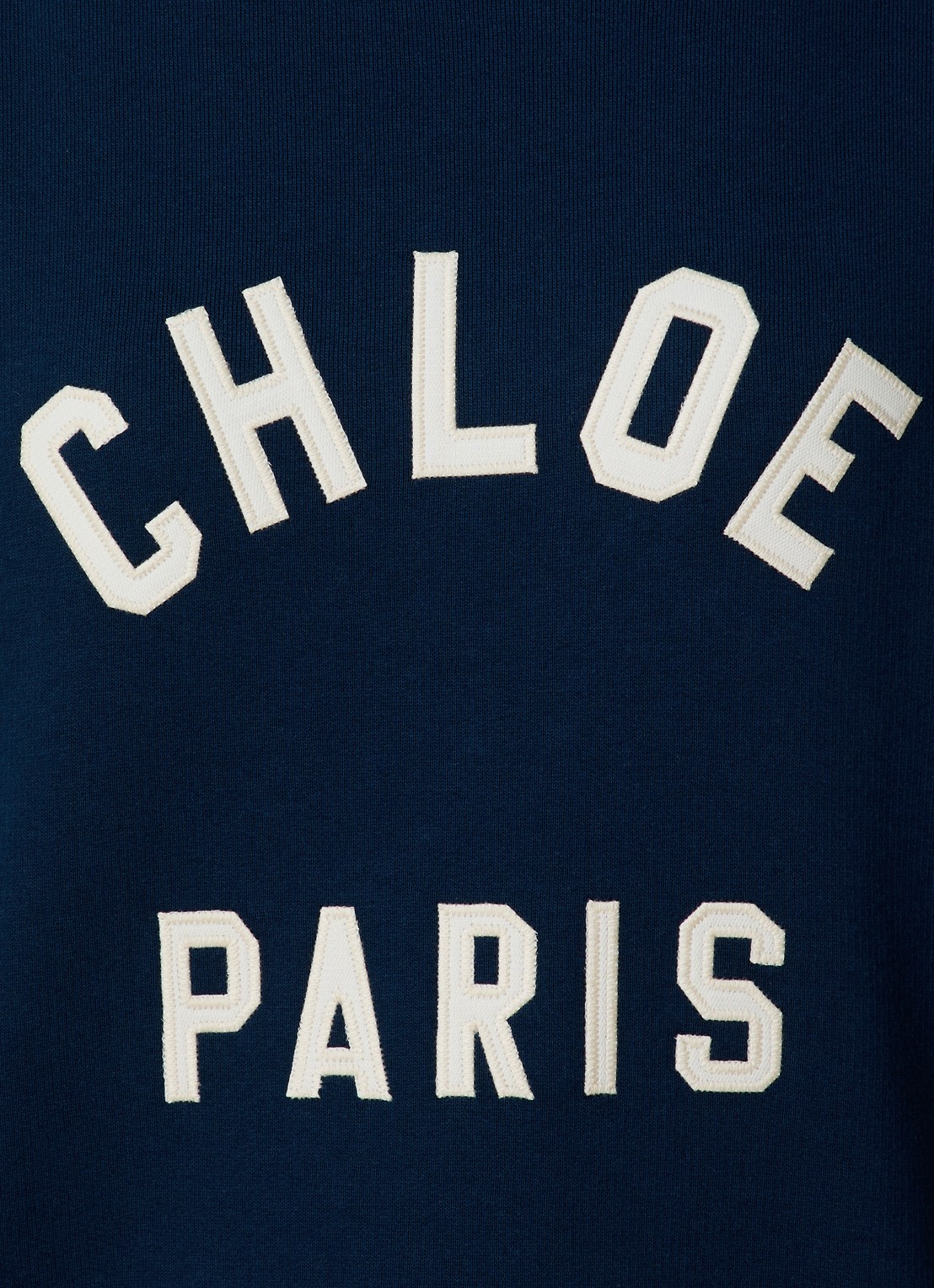 Chloé Sweater met logoprint - detail 8 donkerblauw