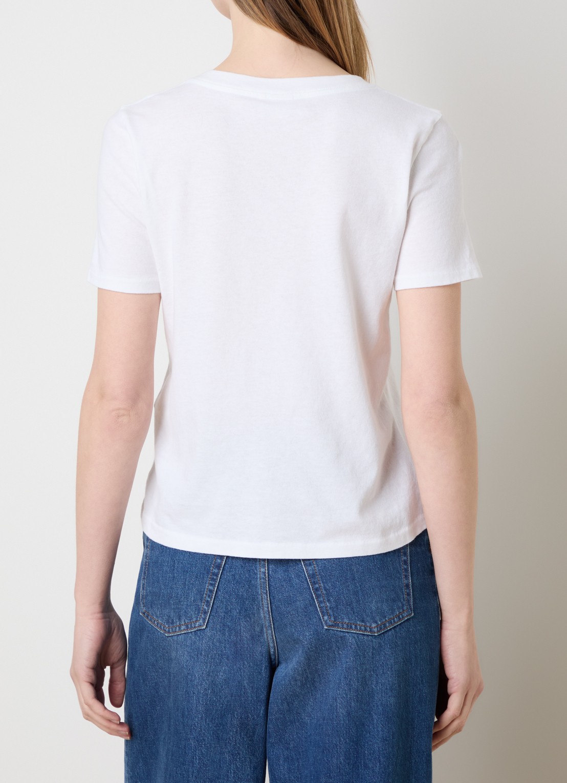 Chloé T-shirt met logoprint - achterkant 5 wit