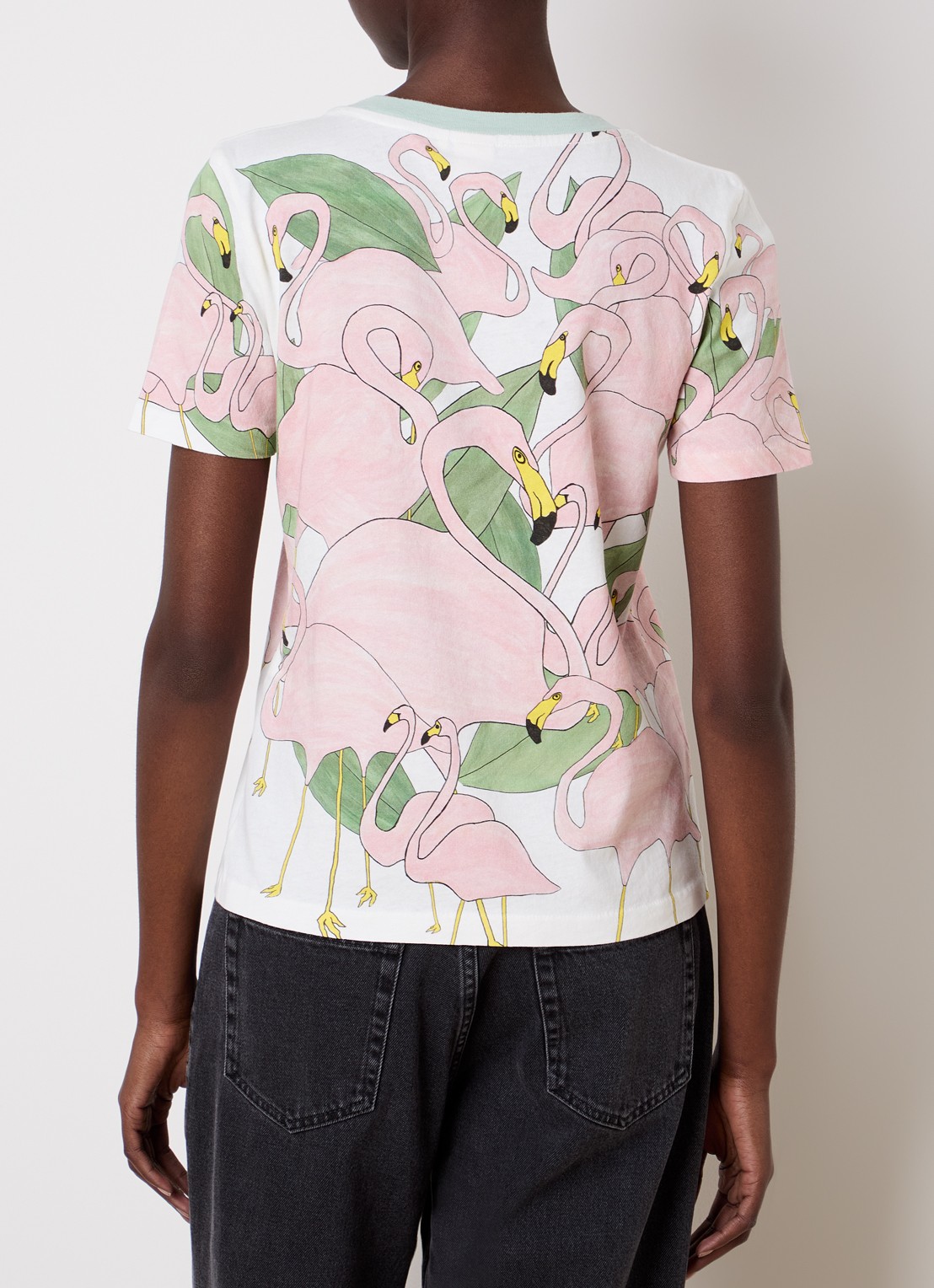 Chloé T-shirt met print - achterkant roze