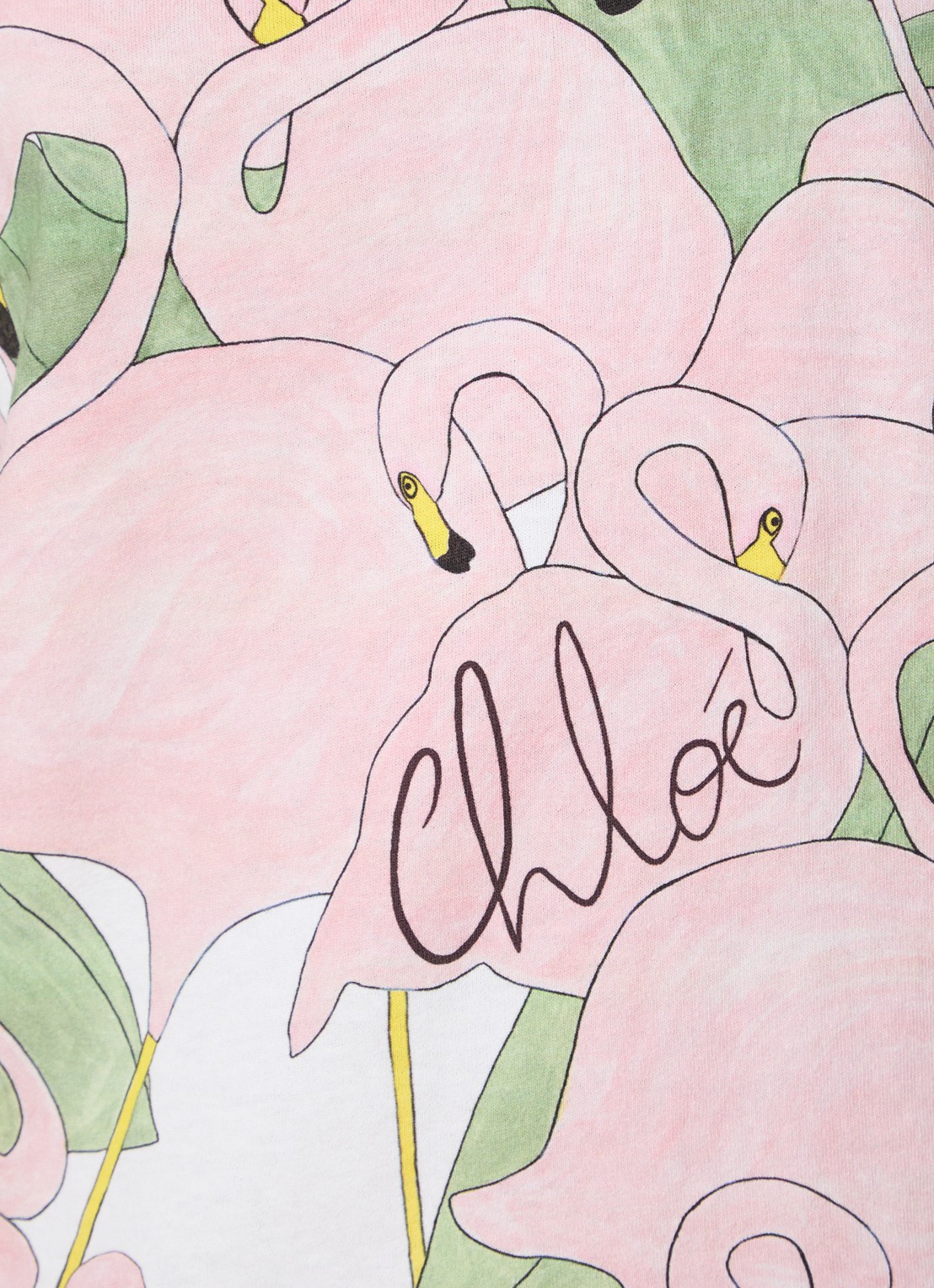 Chloé T-shirt met print - detail 3 roze