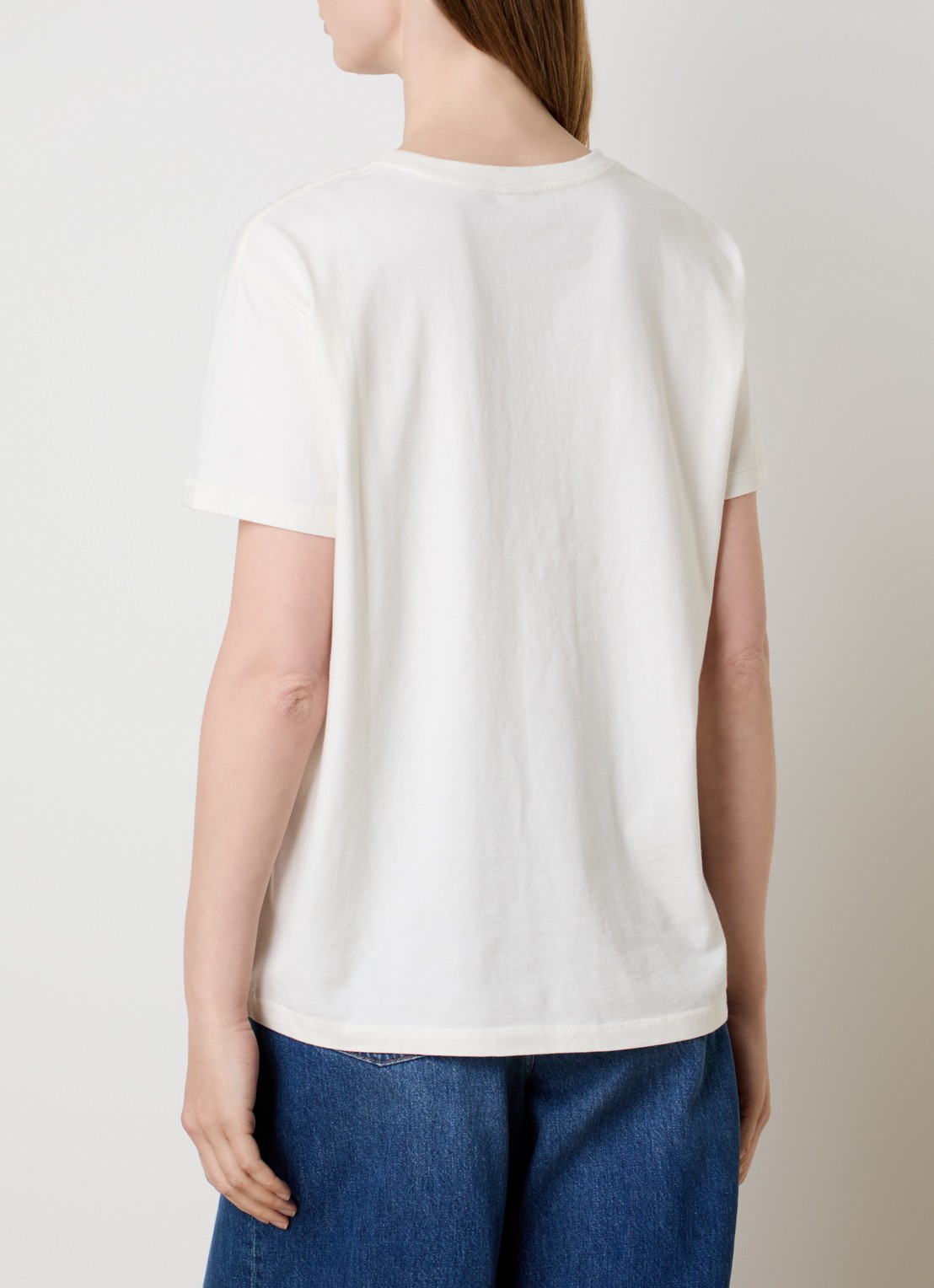 Chloé T-shirt met print - achterkant 5 gebroken wit