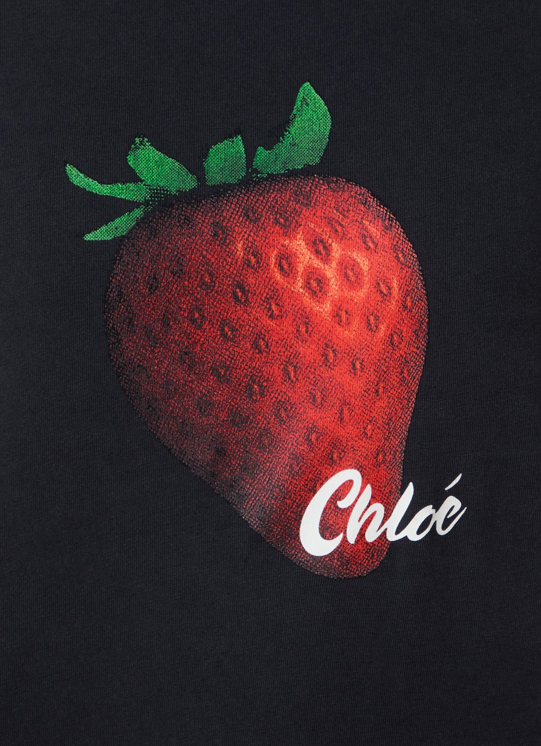 Chloé T-shirt met print - detail 4 antraciet