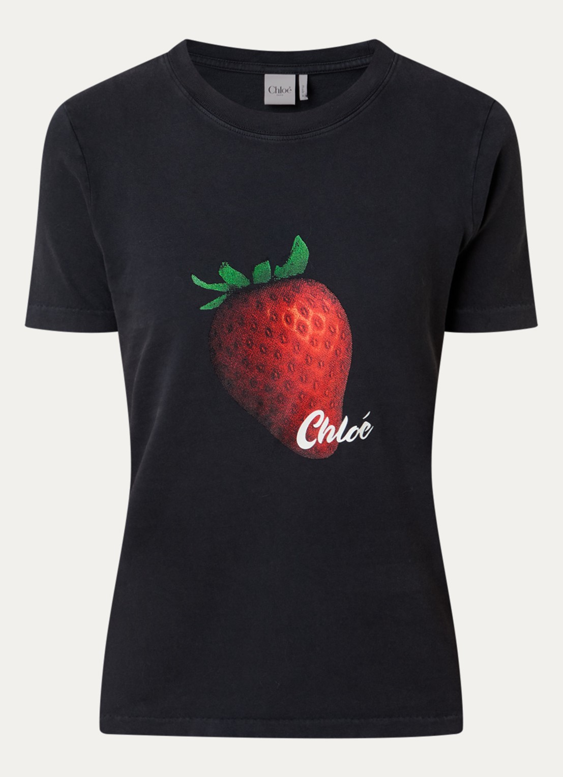 Chloé T-shirt met print - voorkant antraciet