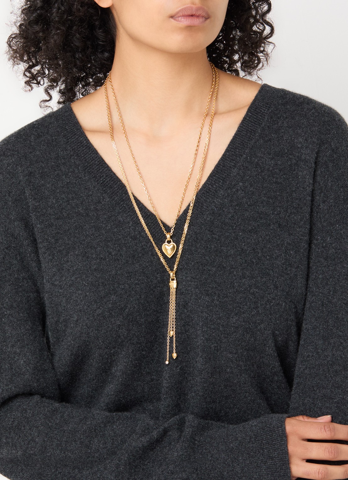 Chloé The Chloé Mini Paddington ketting veguld - voorkant 5 goud