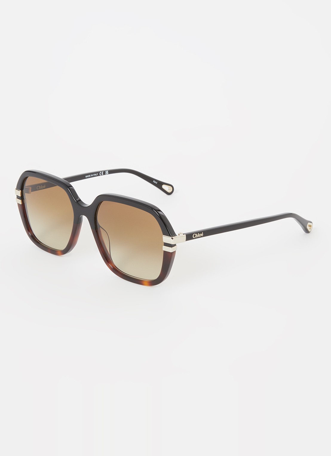 Chloé West zonnebril CH0204S - voorkant donkerbruin