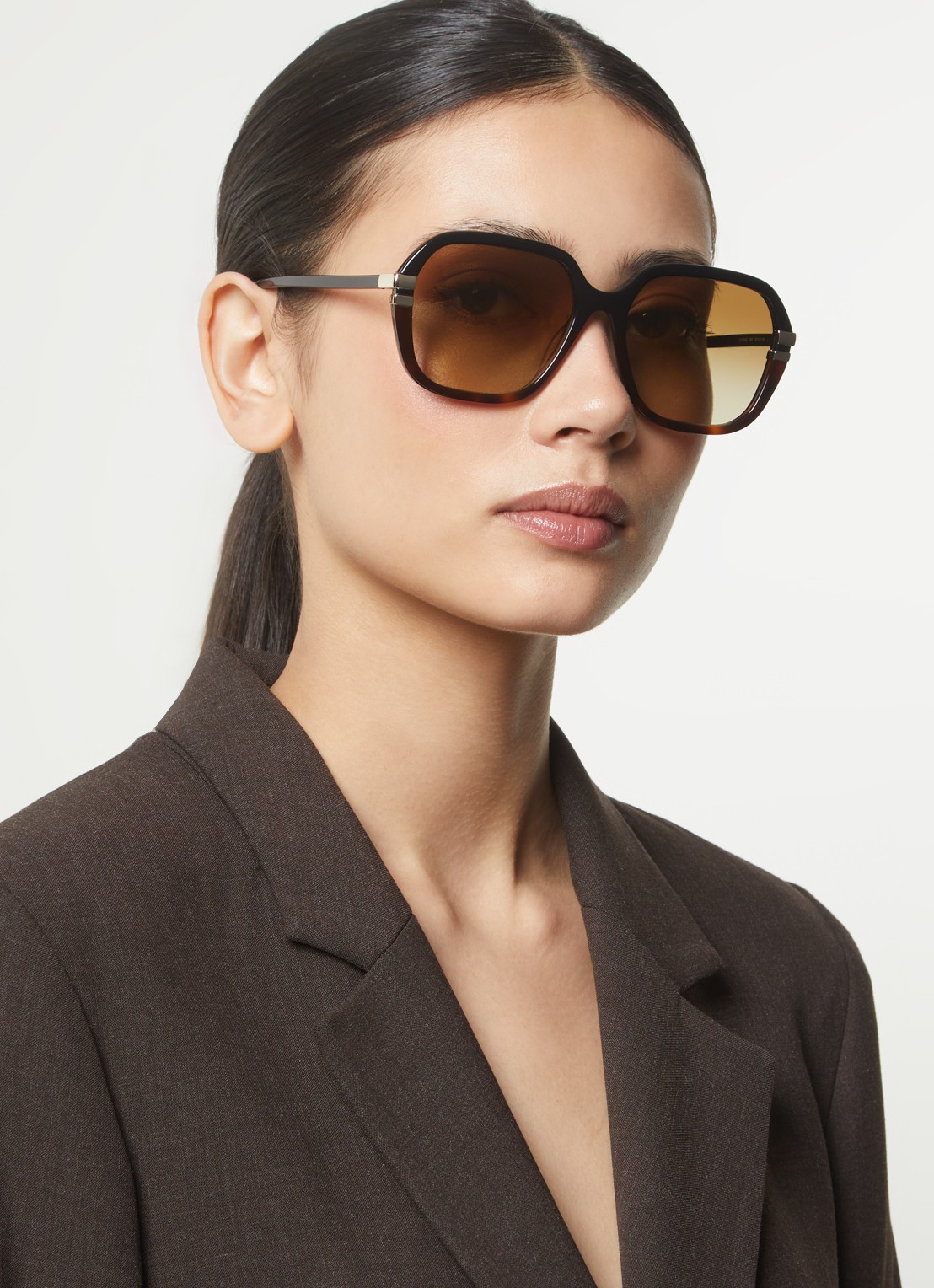 Chloé West zonnebril CH0204S - voorkant 2 donkerbruin