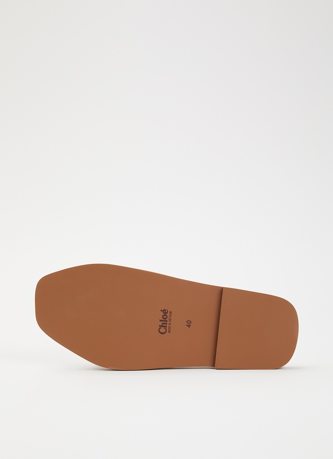 Chloé Woody slipper met logo - detail 3 camel