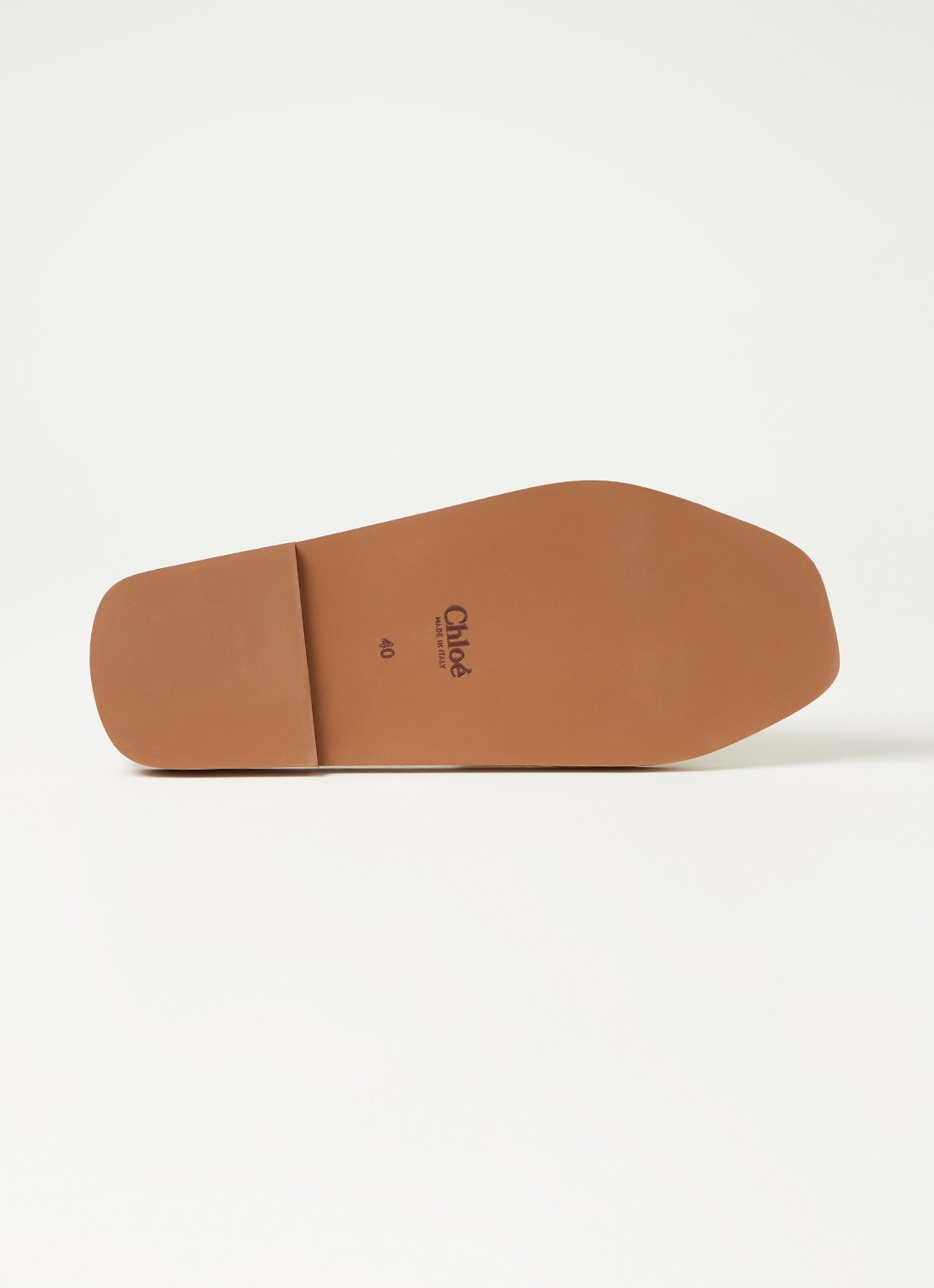 Chloé Woody slipper van kant - detail 2 beige