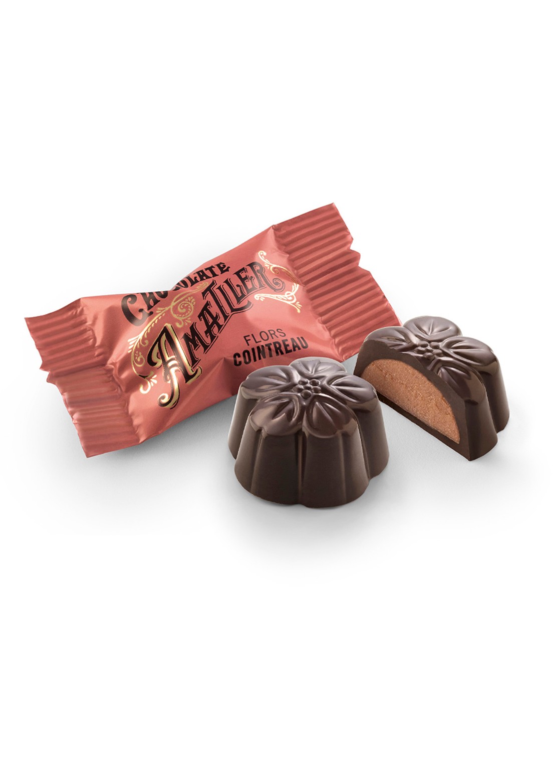 Chocolate Amatller Chocolade met fruit- of koffievulling in giftbox 24 stuks - detail undefined