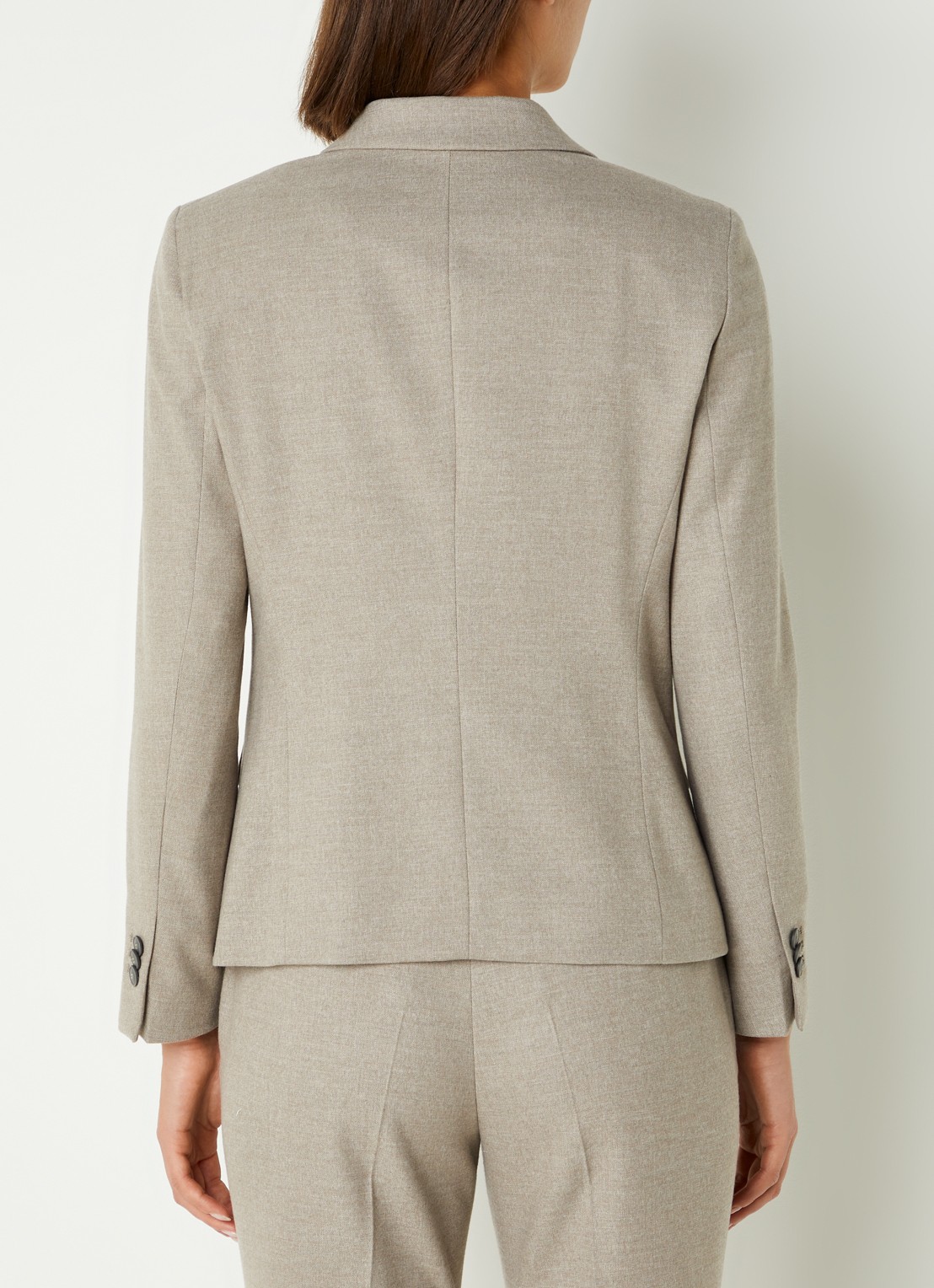 Cinque Ciboomi blazer met klepzakken  - achterkant 4 donkerbeige