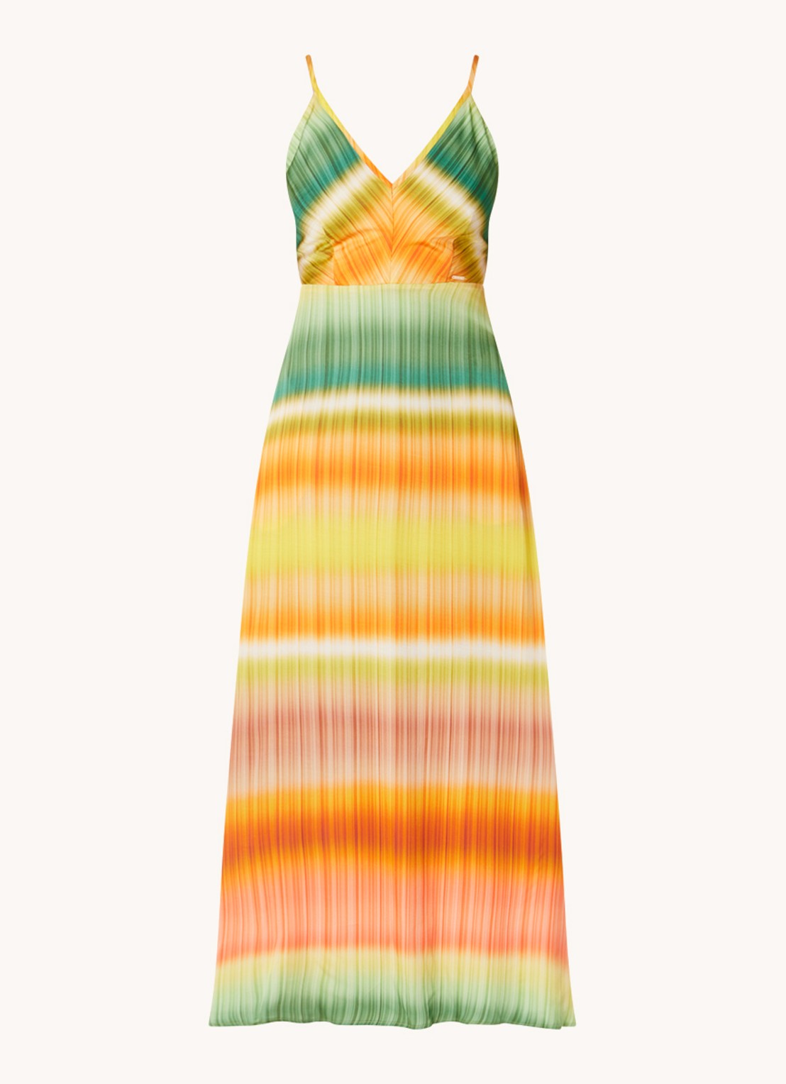 CINQUE Cidesano maxi jurk met dip-dye dessin - voorkant 3 orange