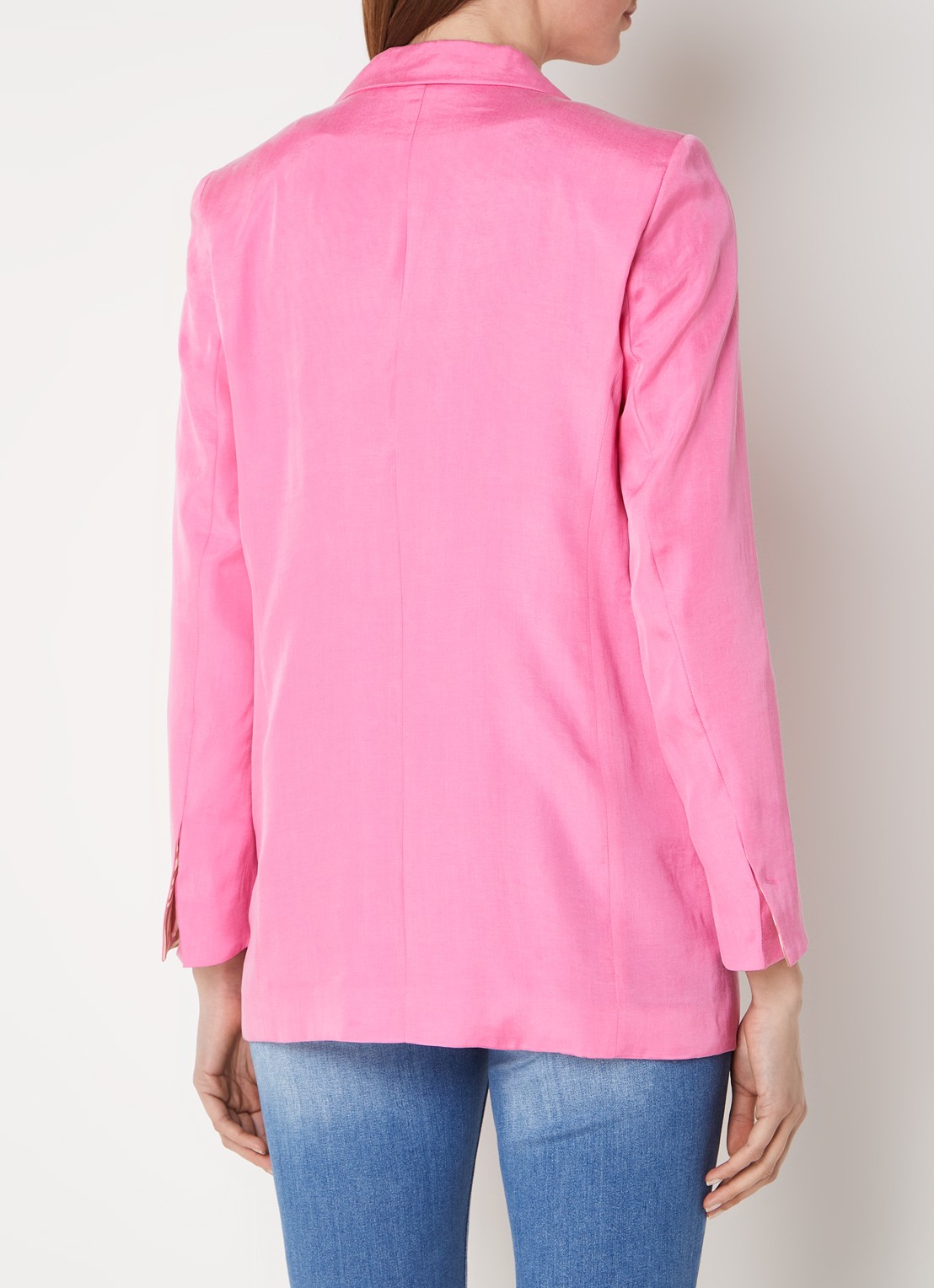 CINQUE Cilecco blazer  met schoudervulling en opgestikte zakken - achterkant 4 roze