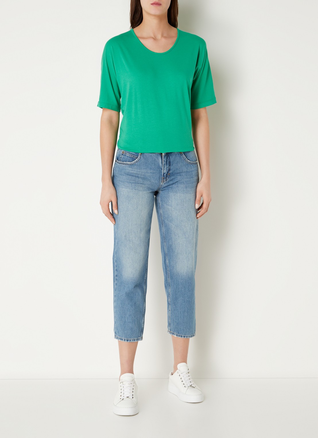 CINQUE Cilia T-shirt  - voorkant 3 groen