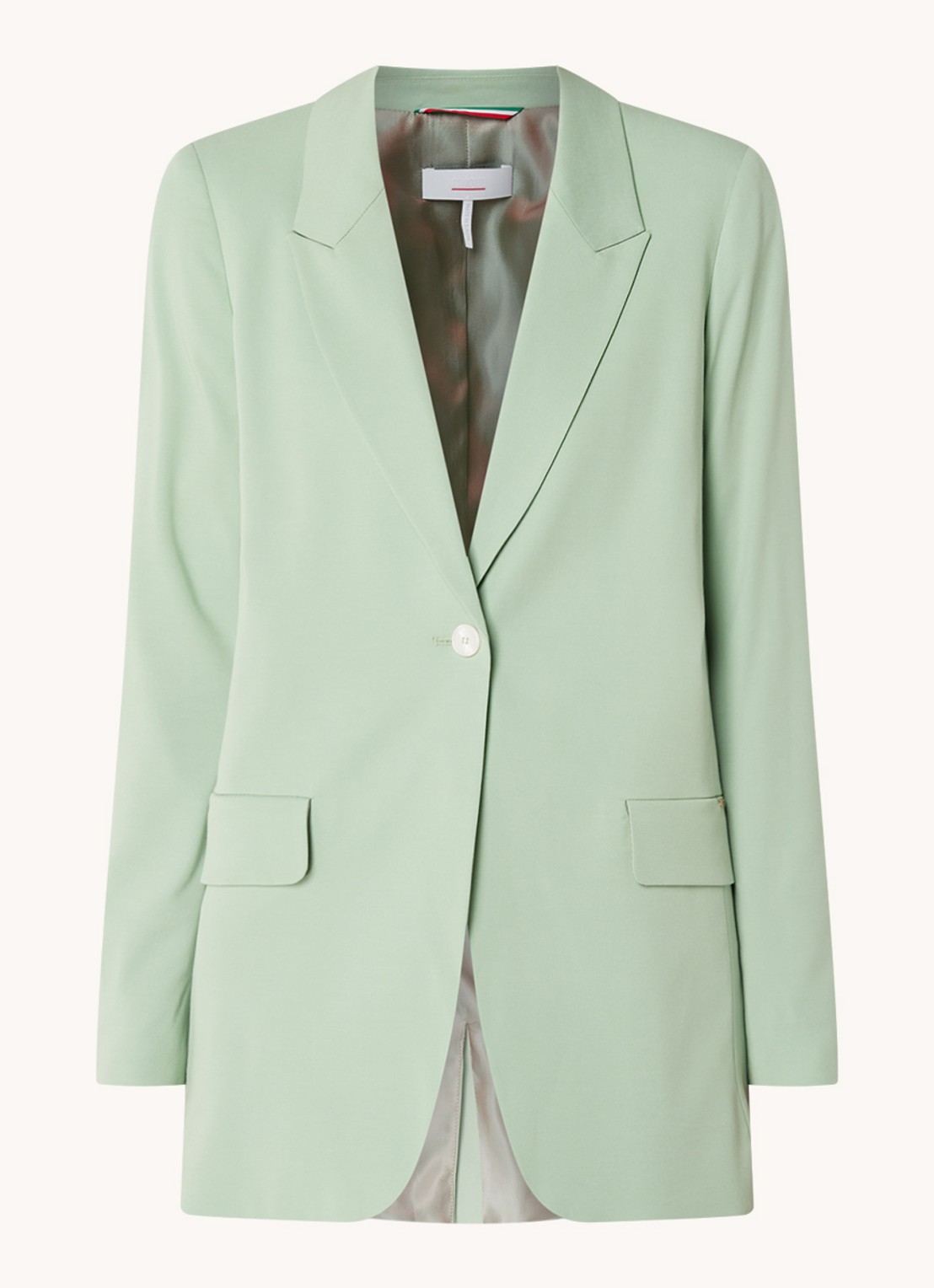 CINQUE Cilisa blazer  met klepzakken - voorkant 2 mosgroen